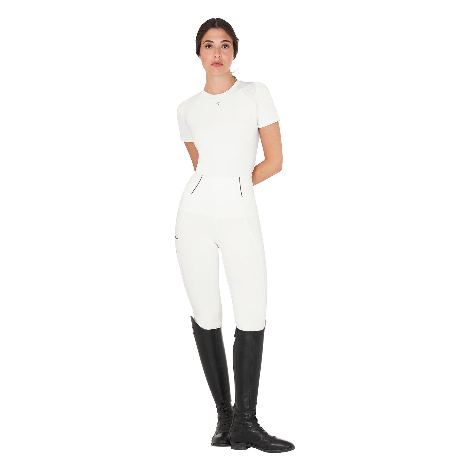 Equestro Leggins Donna Slim Fit Full Grip