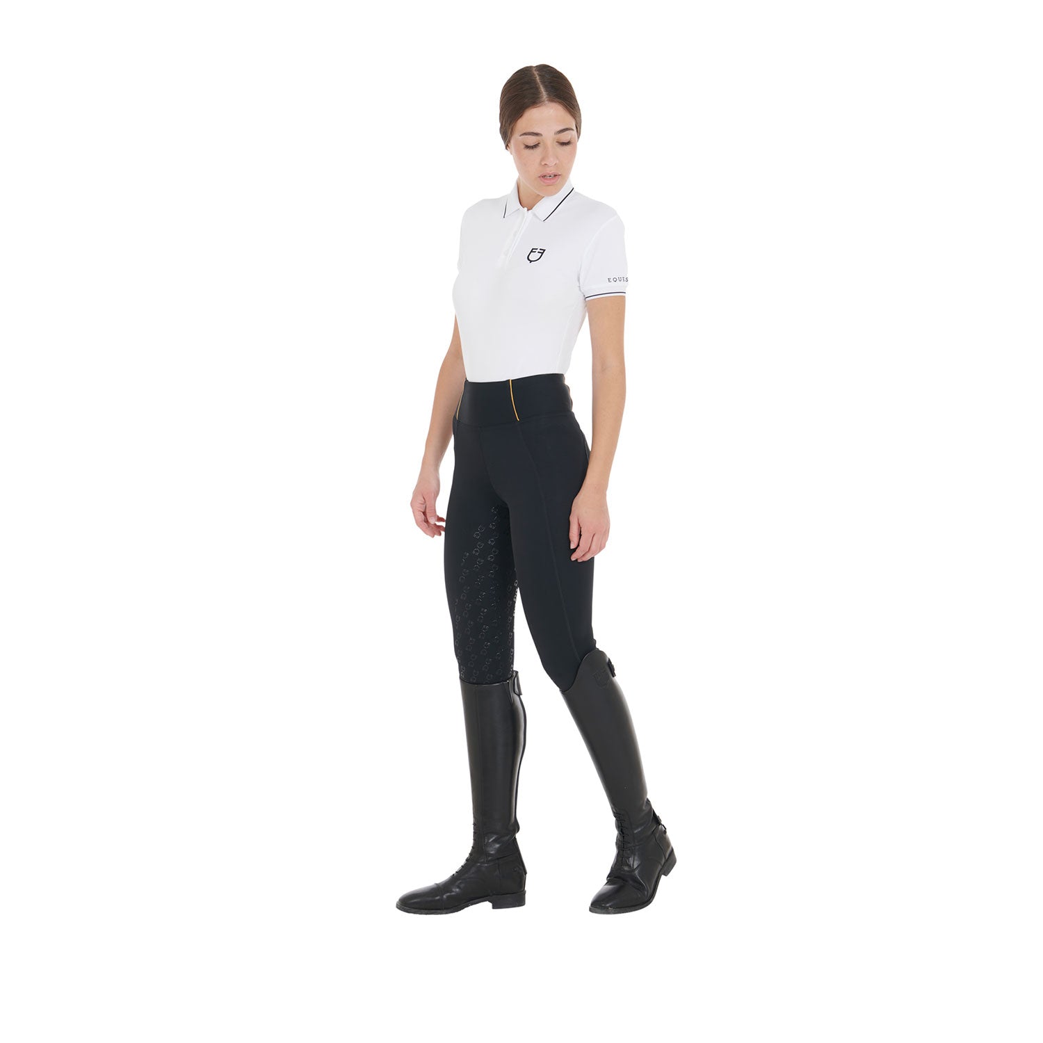 Equestro Leggins Donna Slim Fit Full Grip