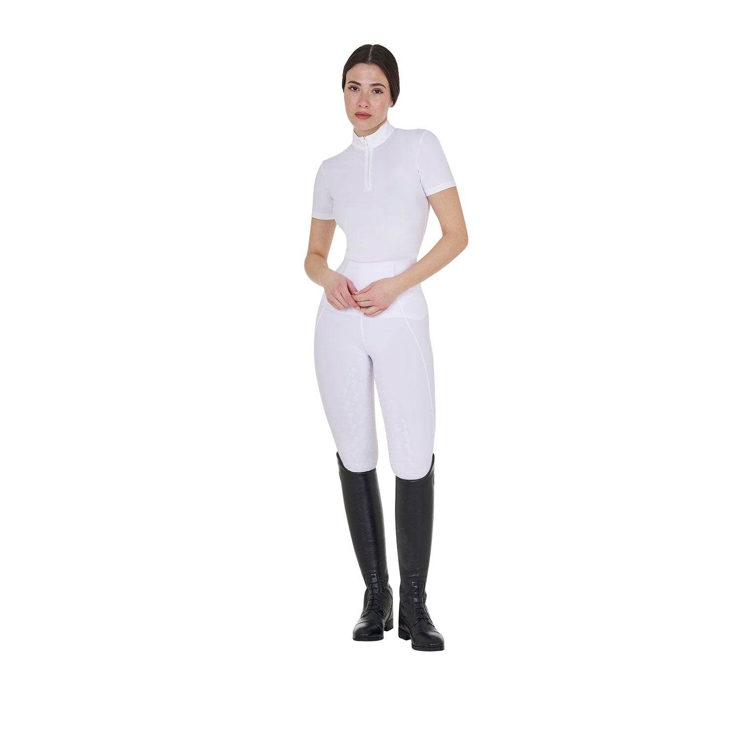 Equestro Leggins Donna Slim Fit Full Grip