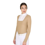 Polo donna Equestro slim fit da concorso con bottoni