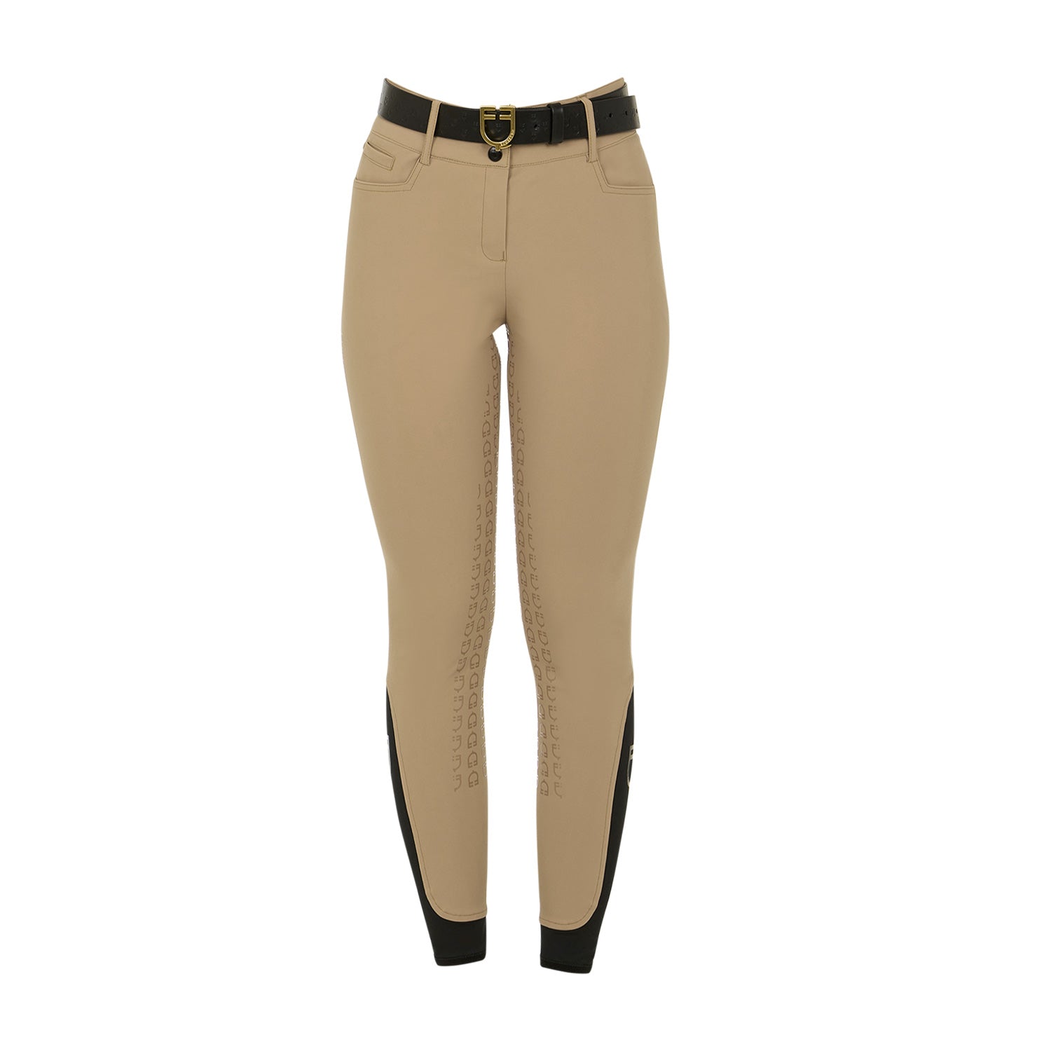 Equestro Pantaloni Donna Full Grip a Vita Alta