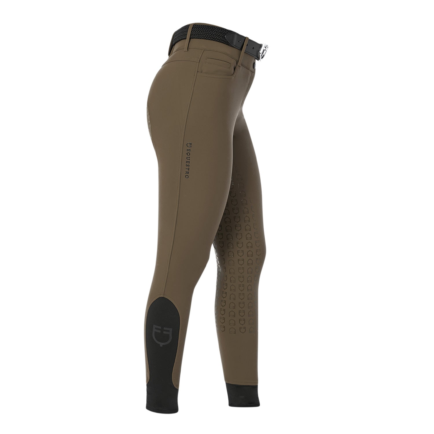 Equestro Pantaloni Donna Full Grip a Vita Alta