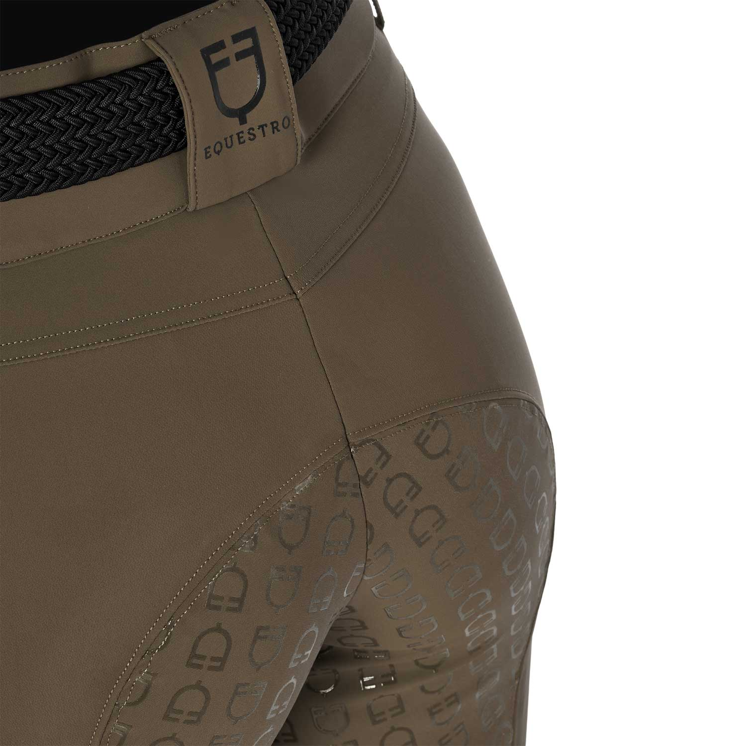 Equestro Pantaloni Donna Full Grip a Vita Alta