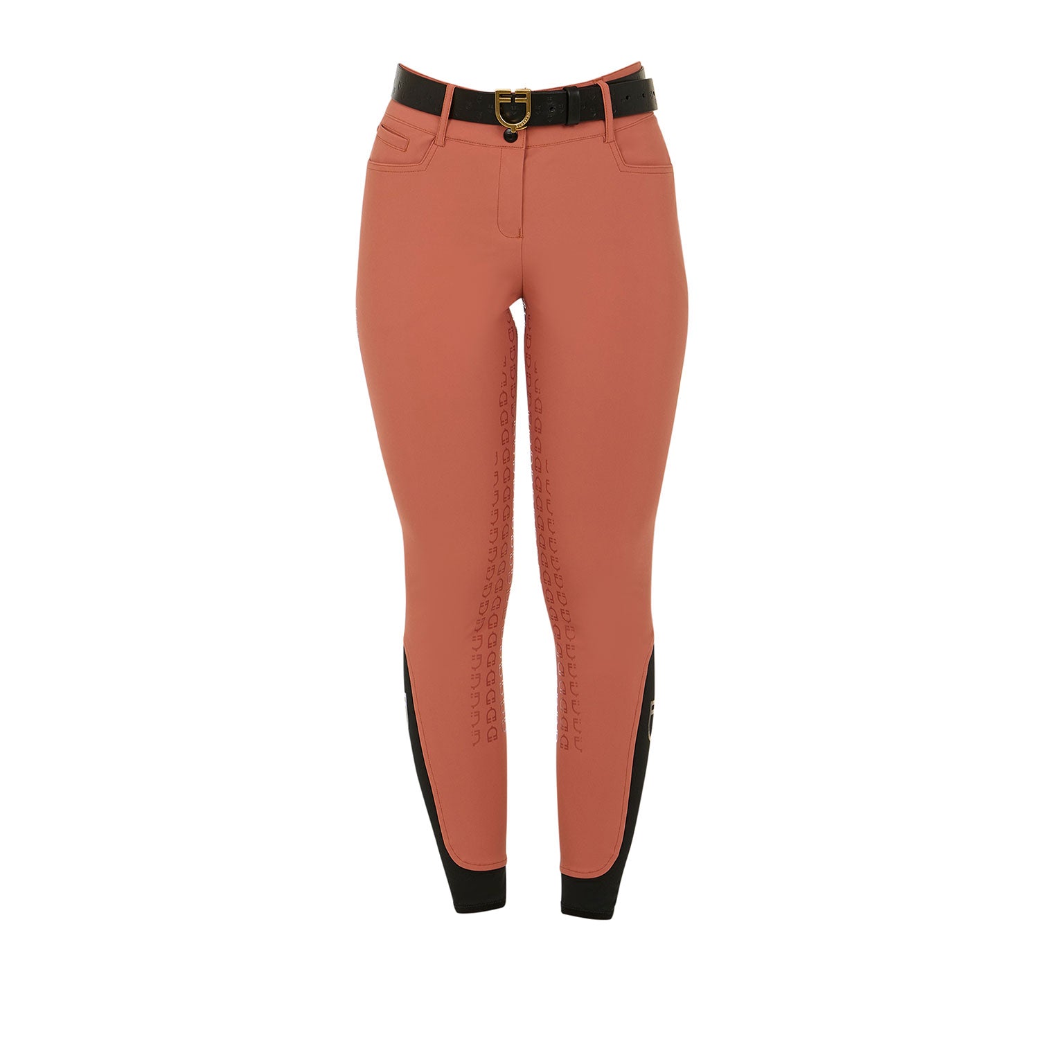 Equestro Pantaloni Donna Full Grip a Vita Alta