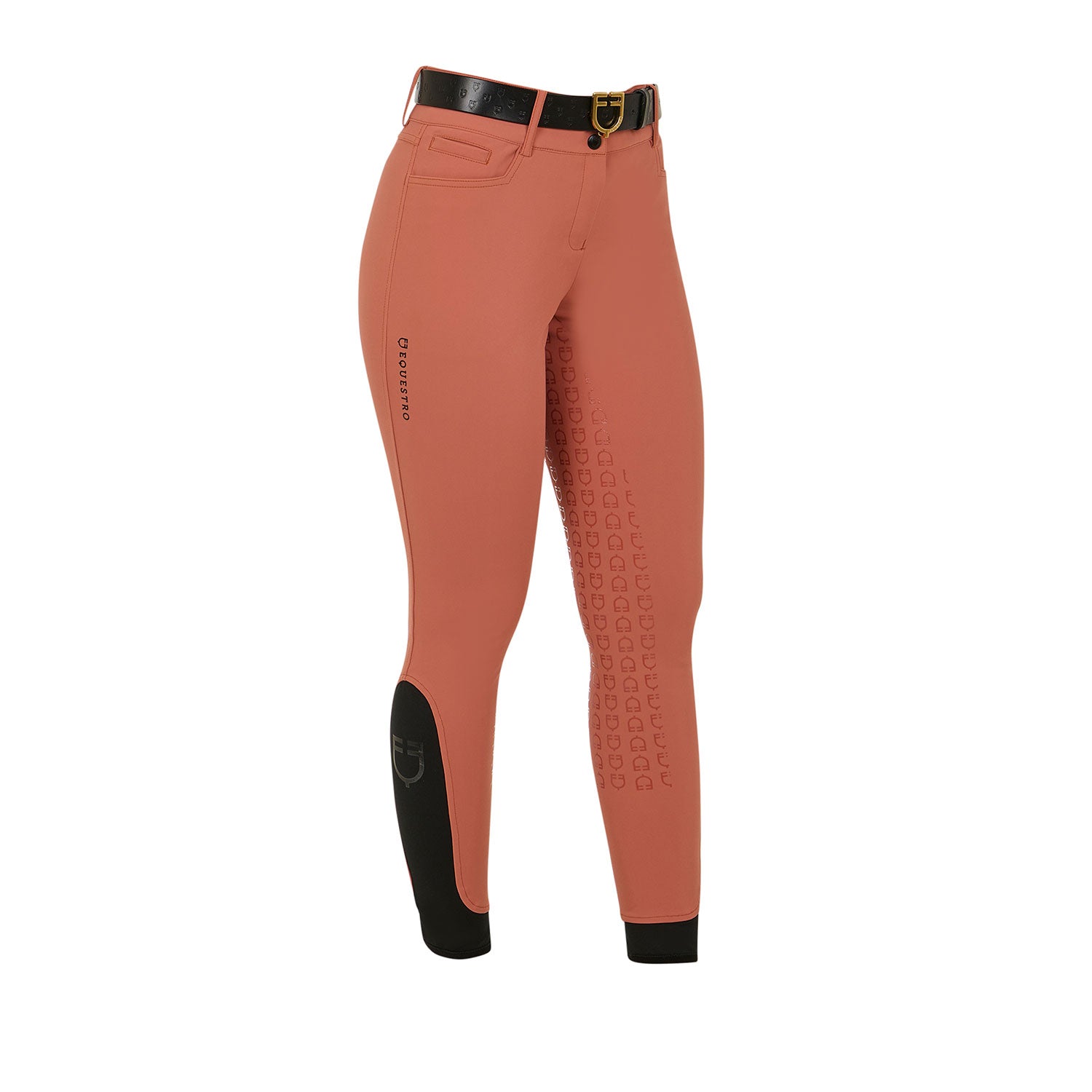 Equestro Pantaloni Donna Full Grip a Vita Alta