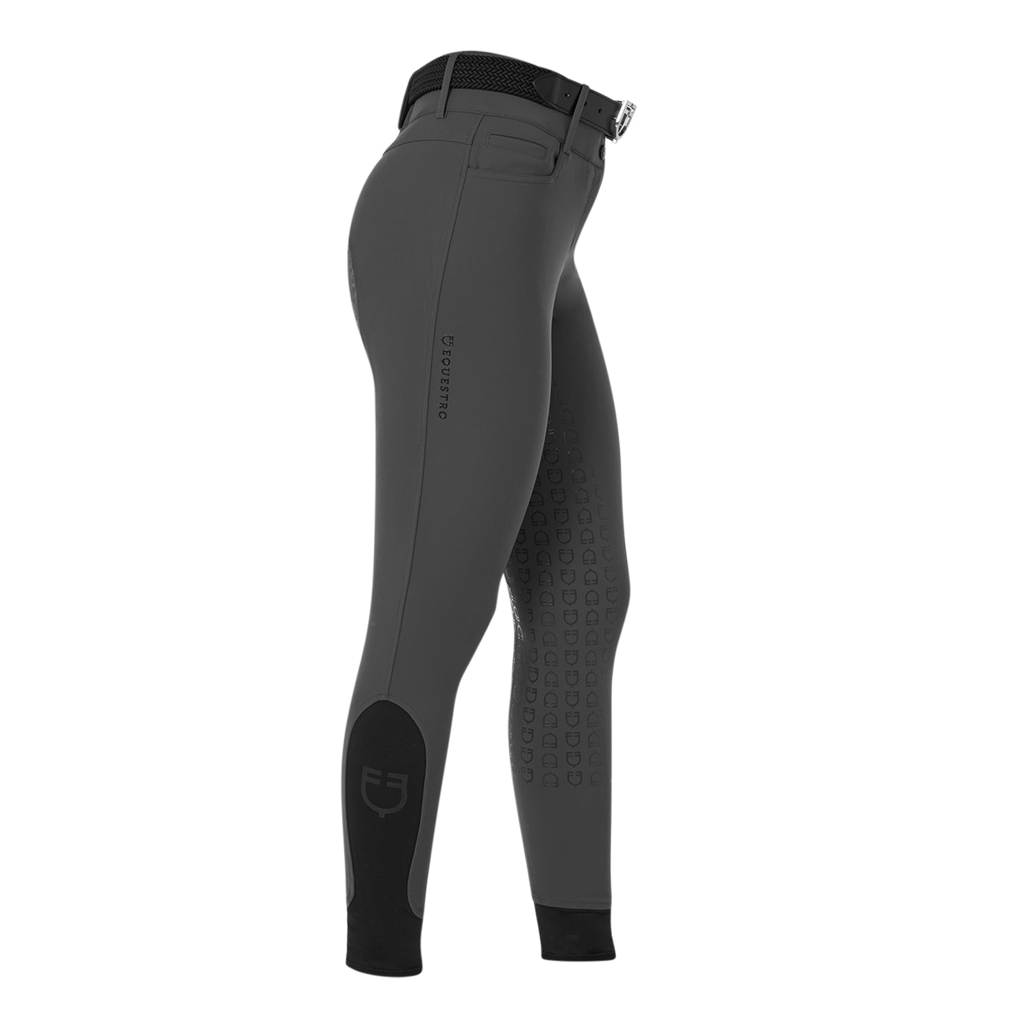 Equestro Pantaloni Donna Full Grip a Vita Alta