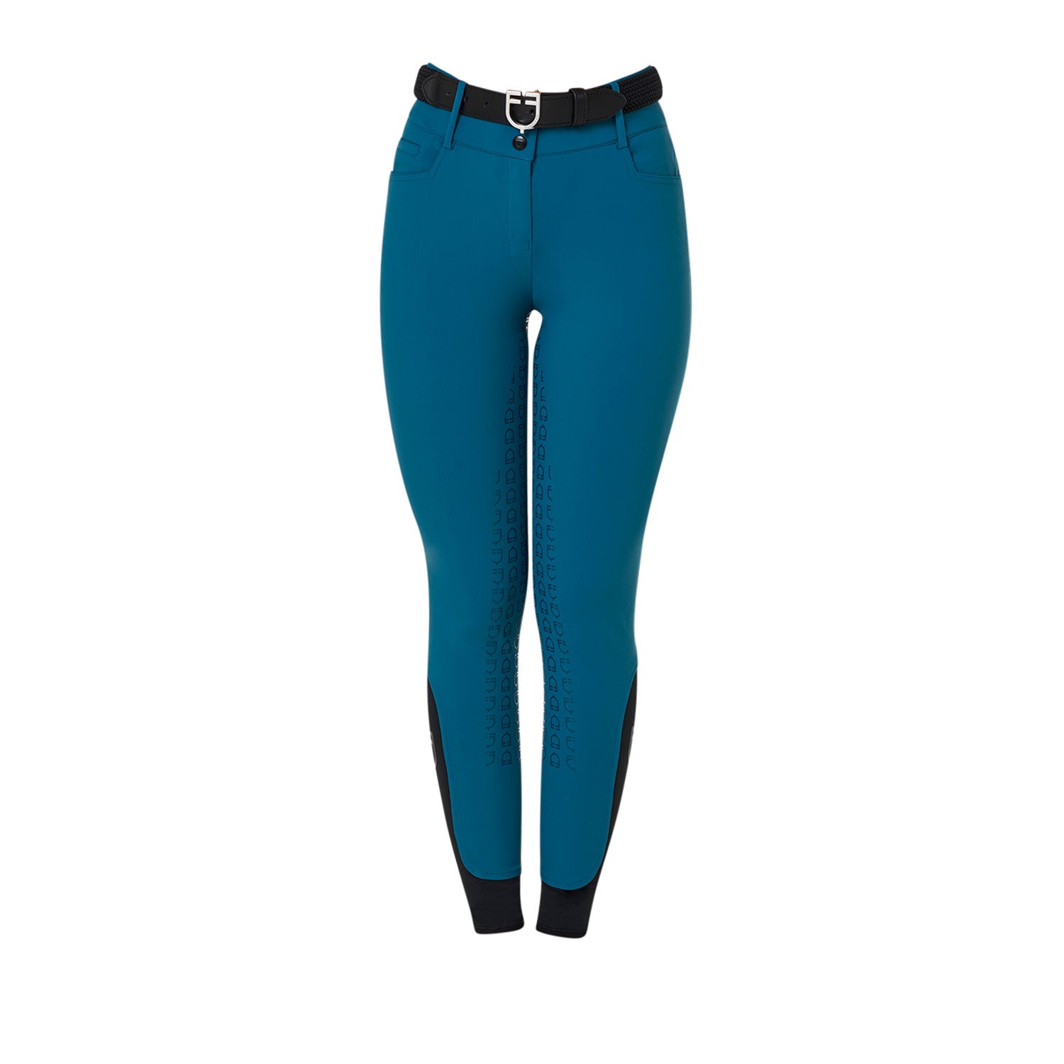 Equestro Pantaloni Donna Full Grip a Vita Alta