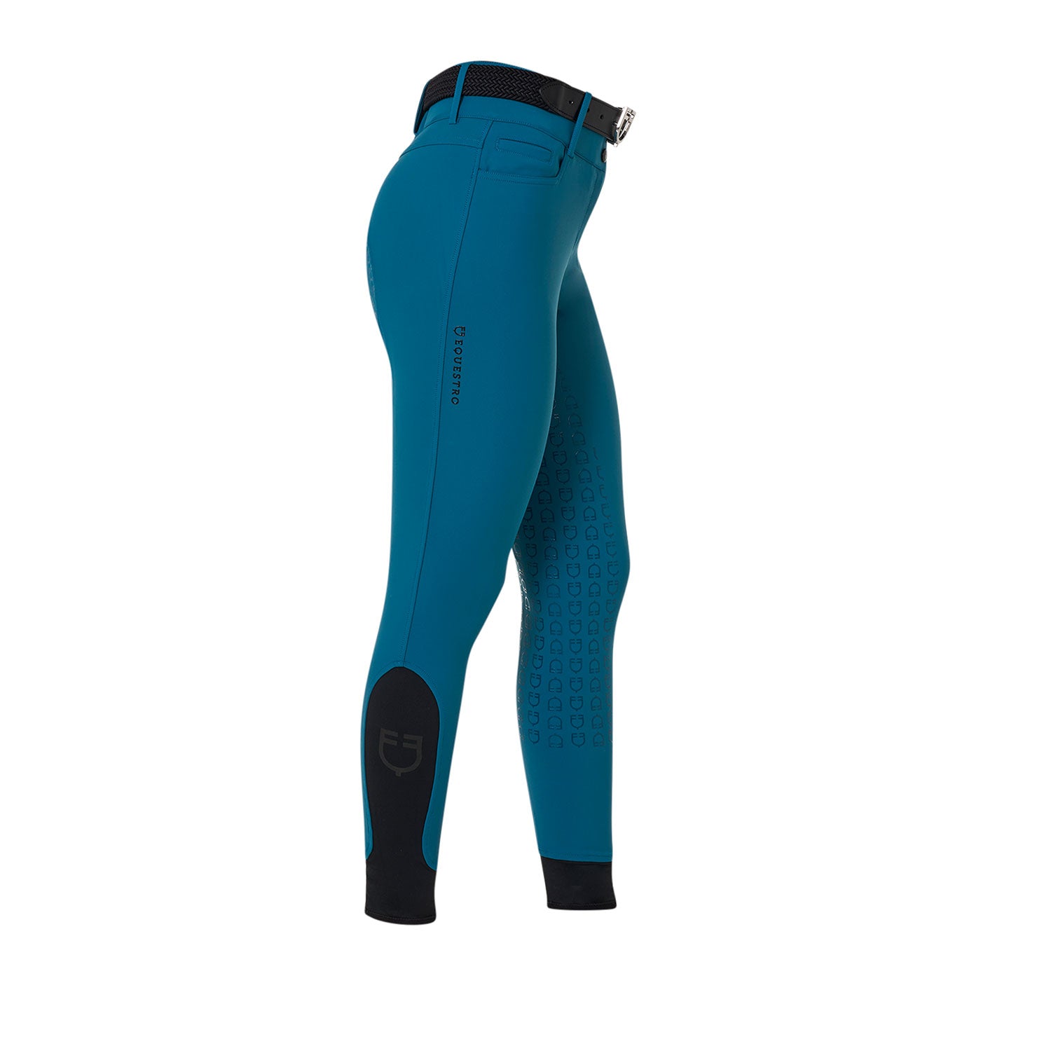 Equestro Pantaloni Donna Full Grip a Vita Alta