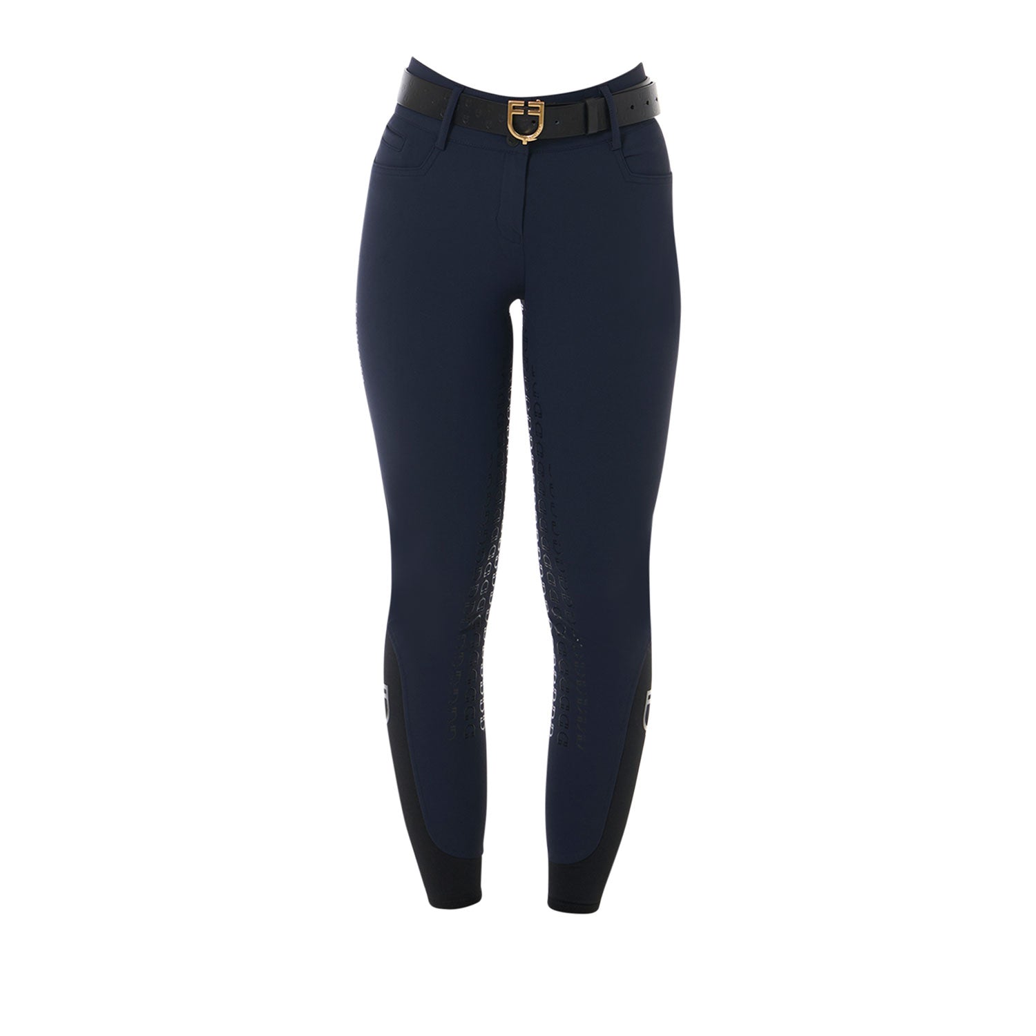 Equestro Pantaloni Donna Full Grip a Vita Alta
