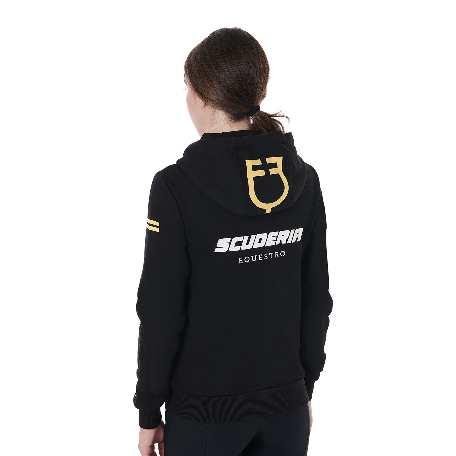 Felpa donna cappuccio Scuderia Equestro pile