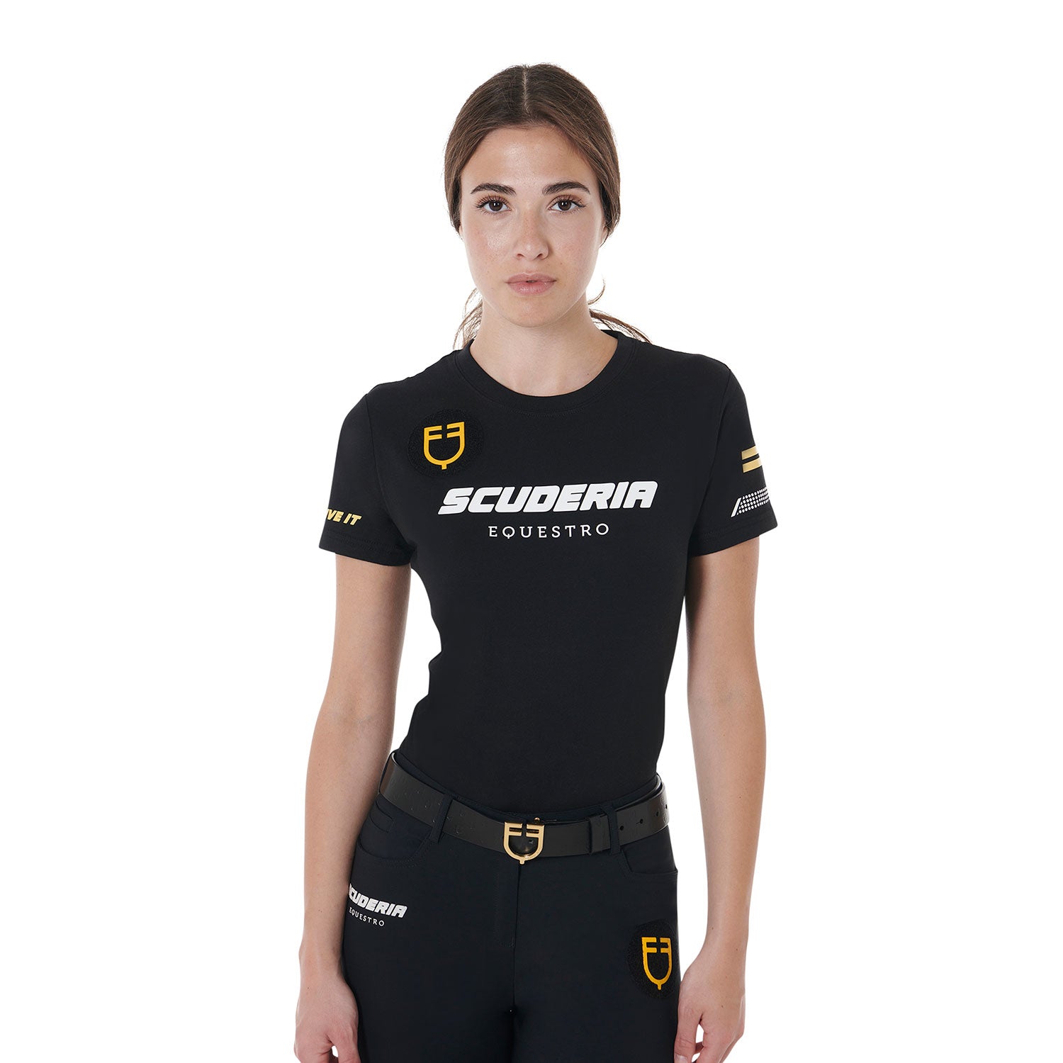 Equestro T Shirt Donna Slim Fit Scuderia
