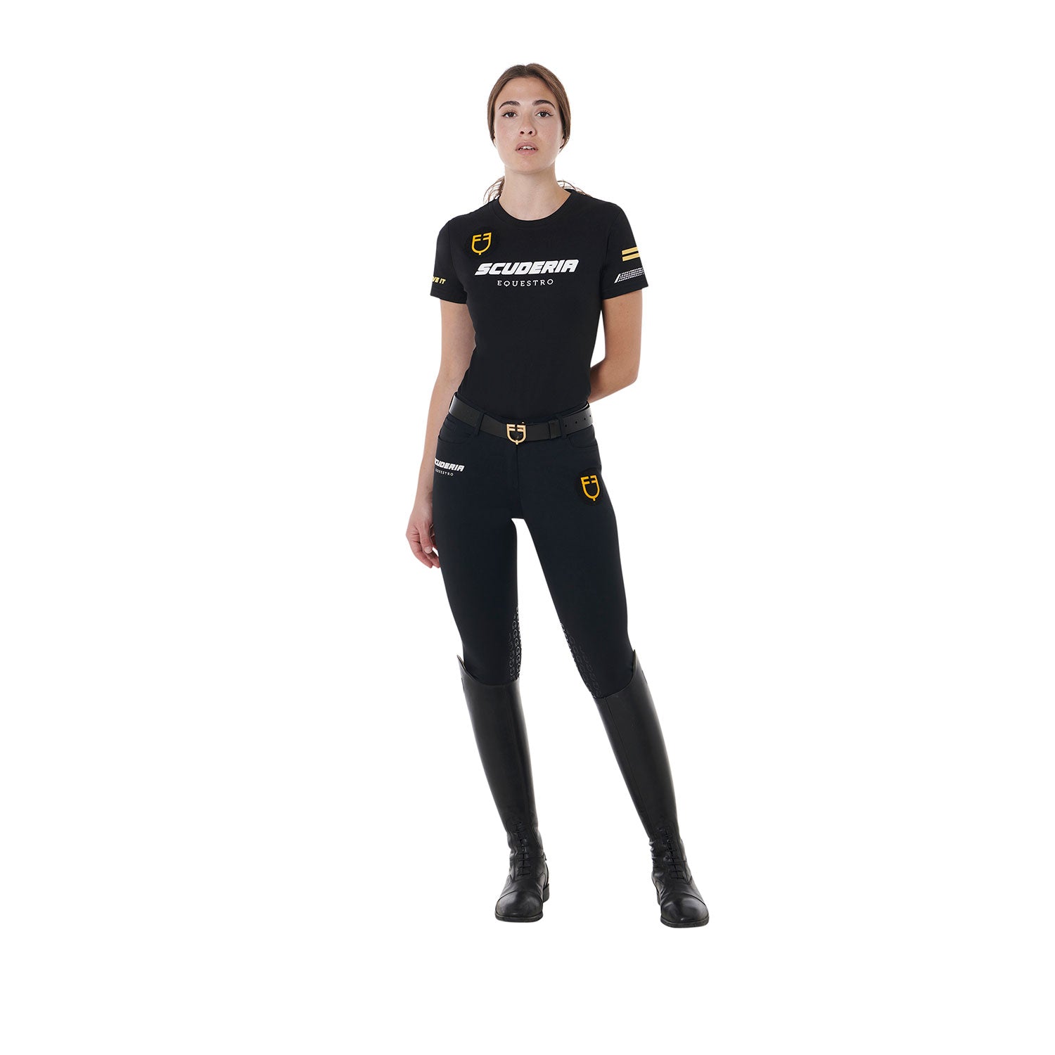 Equestro T Shirt Donna Slim Fit Scuderia
