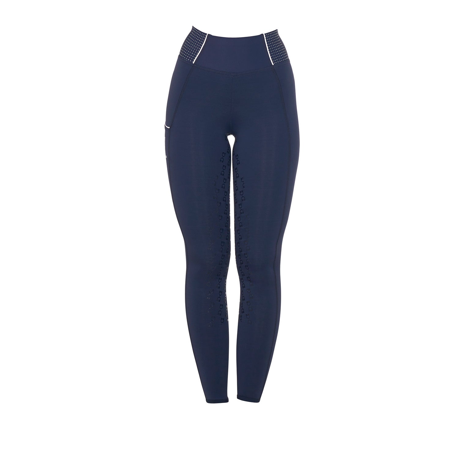 Equestro Leggings Donna Slim Fit con Strass