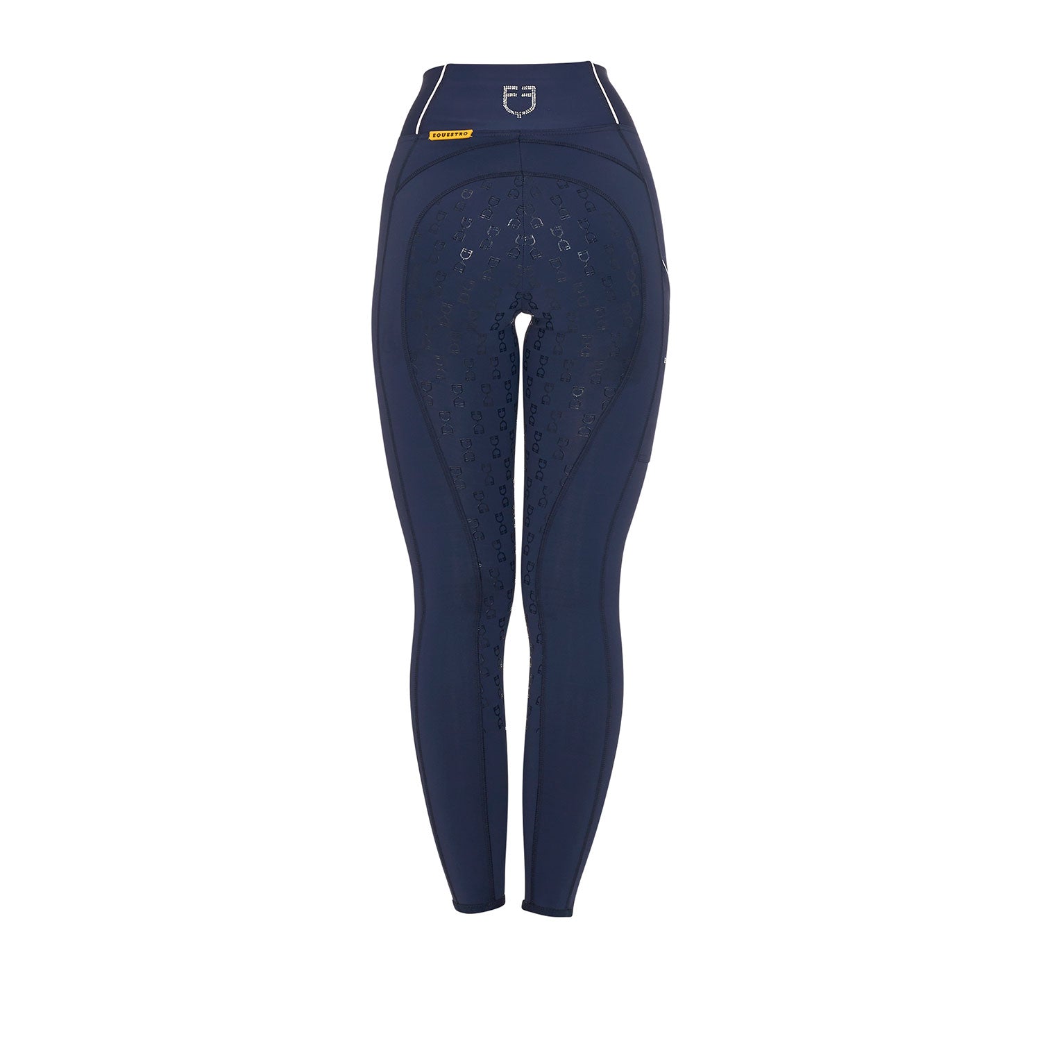 Equestro Leggings Donna Slim Fit con Strass