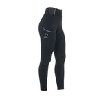 Equestro Leggings Donna Slim Fit con Strass