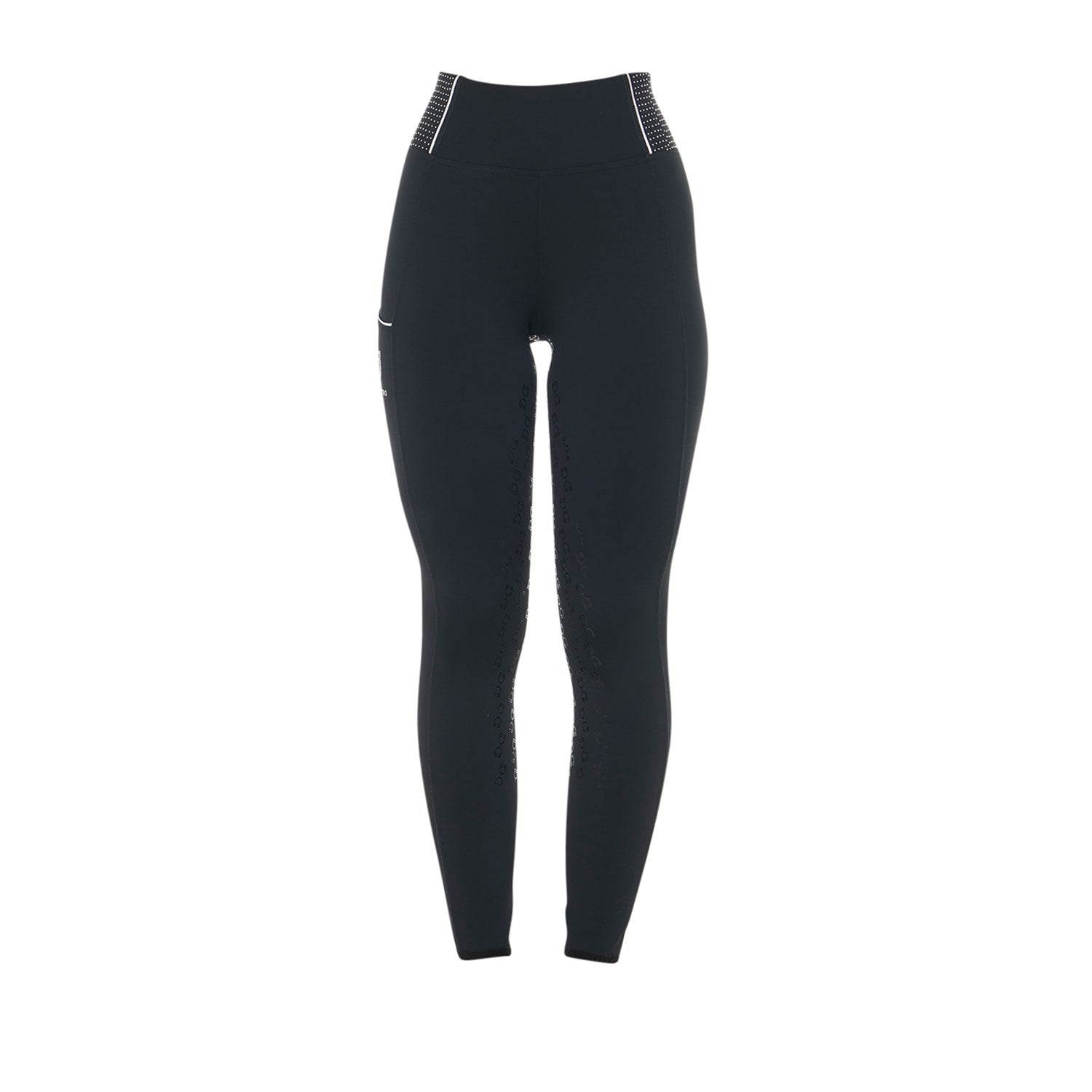 Leggings da donna Equestro Slim Fit con Strass