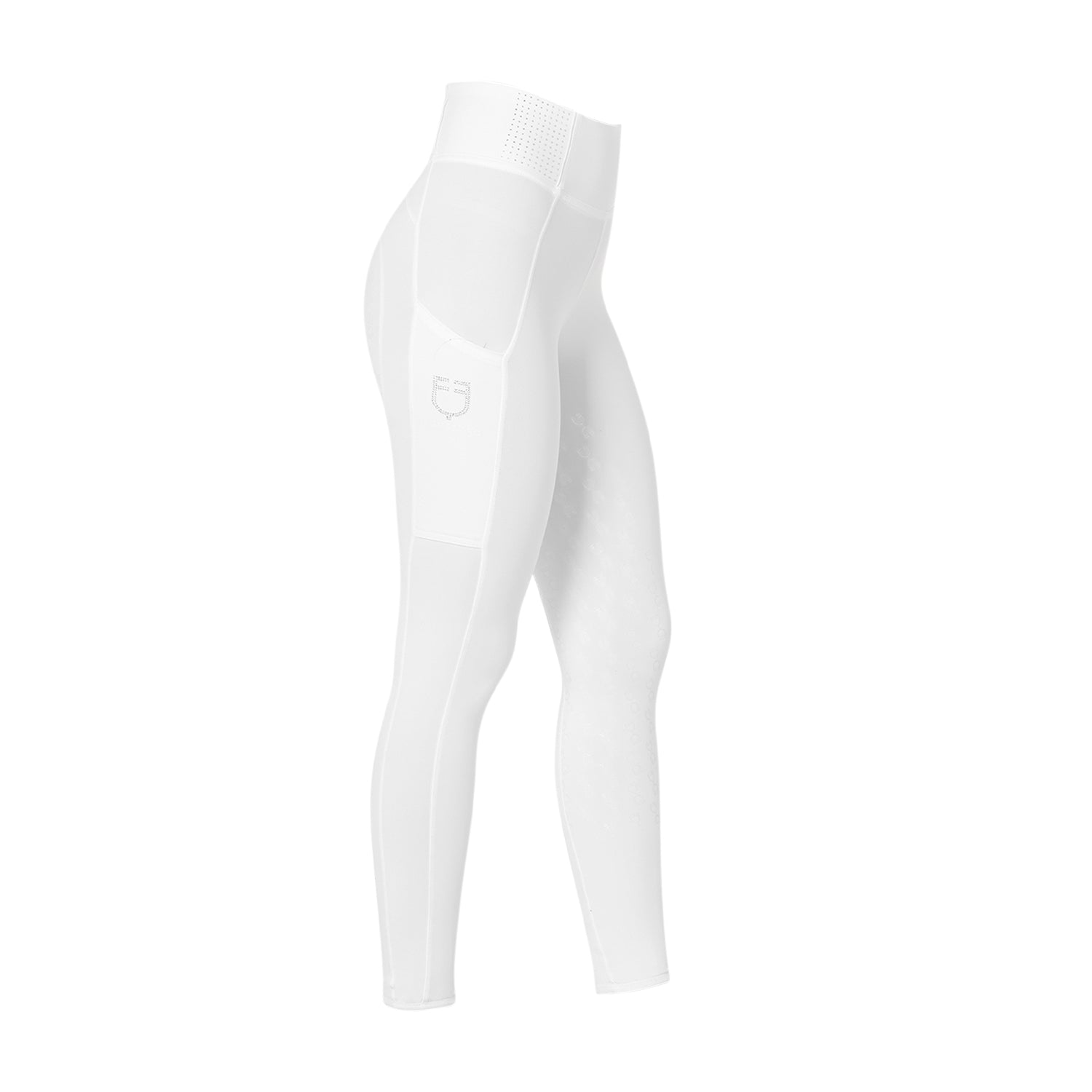 Equestro Leggings Donna Slim Fit con Strass