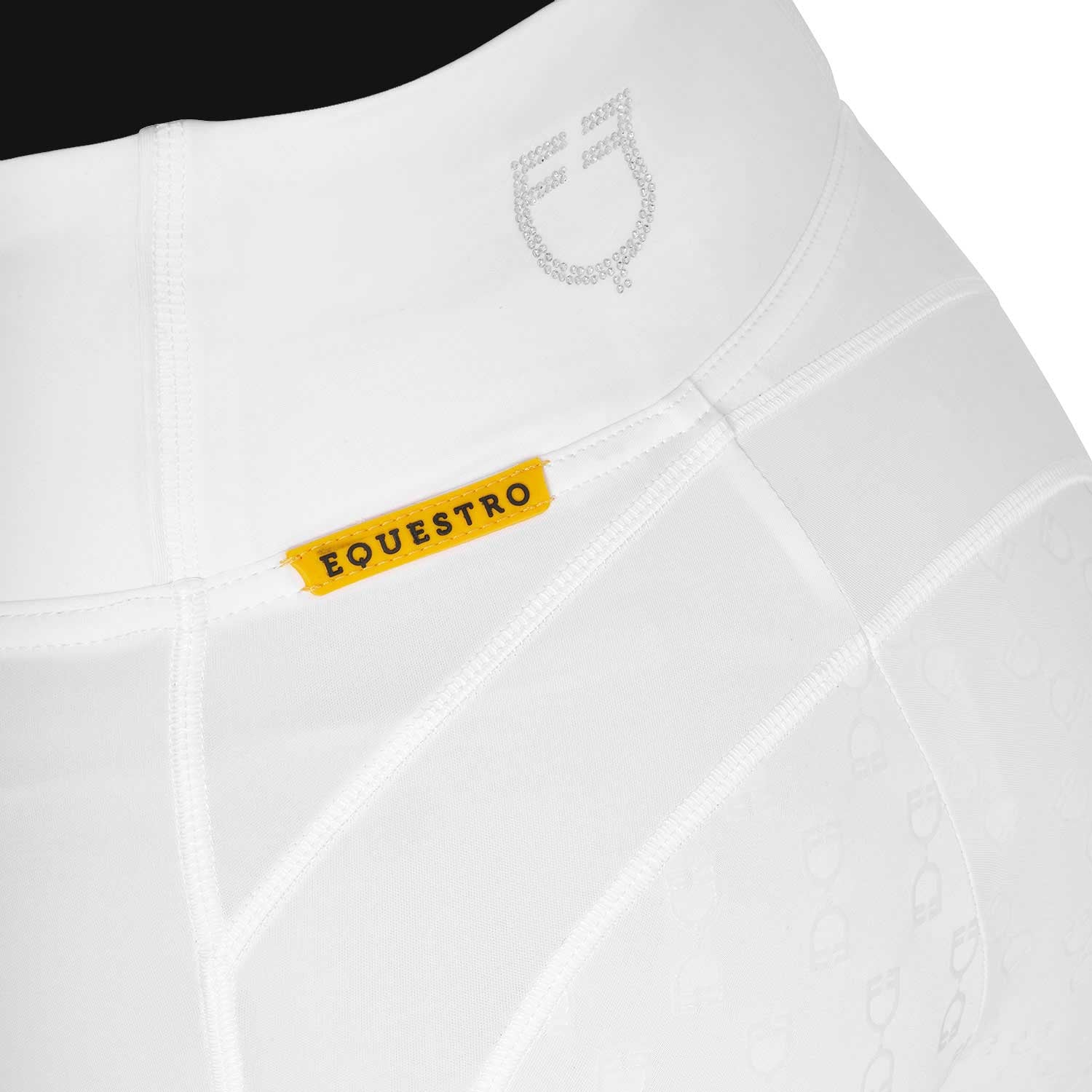 Equestro Leggings Donna Slim Fit con Strass