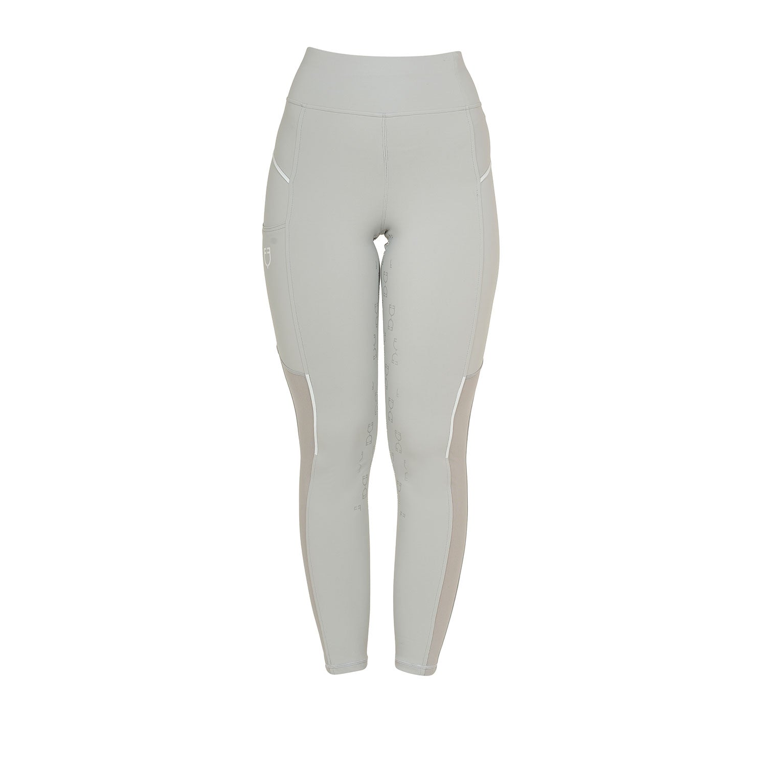 Equestro Leggings Donna Slim Fit Inserti Micro Mesh