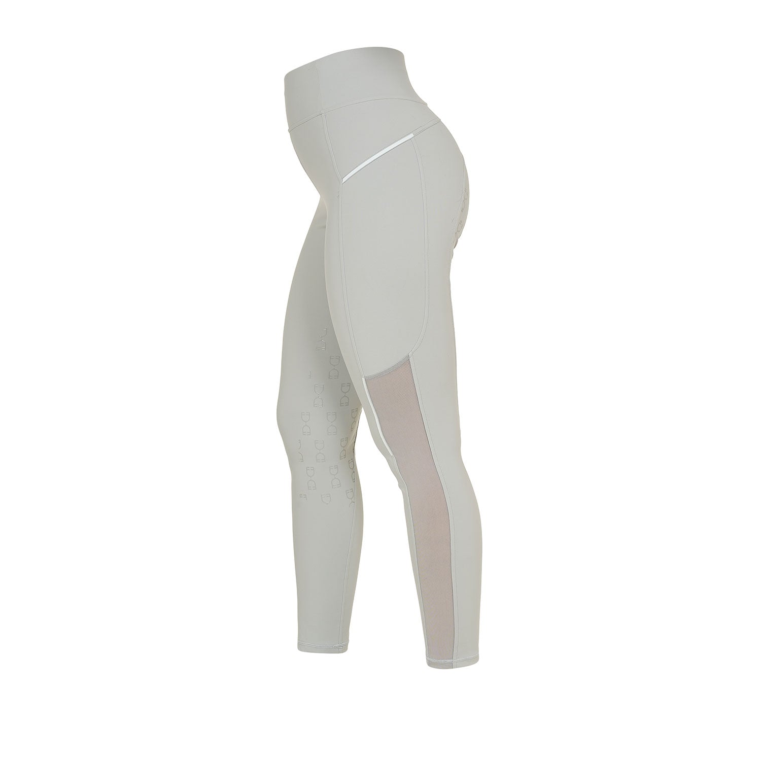 Equestro Leggings Donna Slim Fit Inserti Micro Mesh
