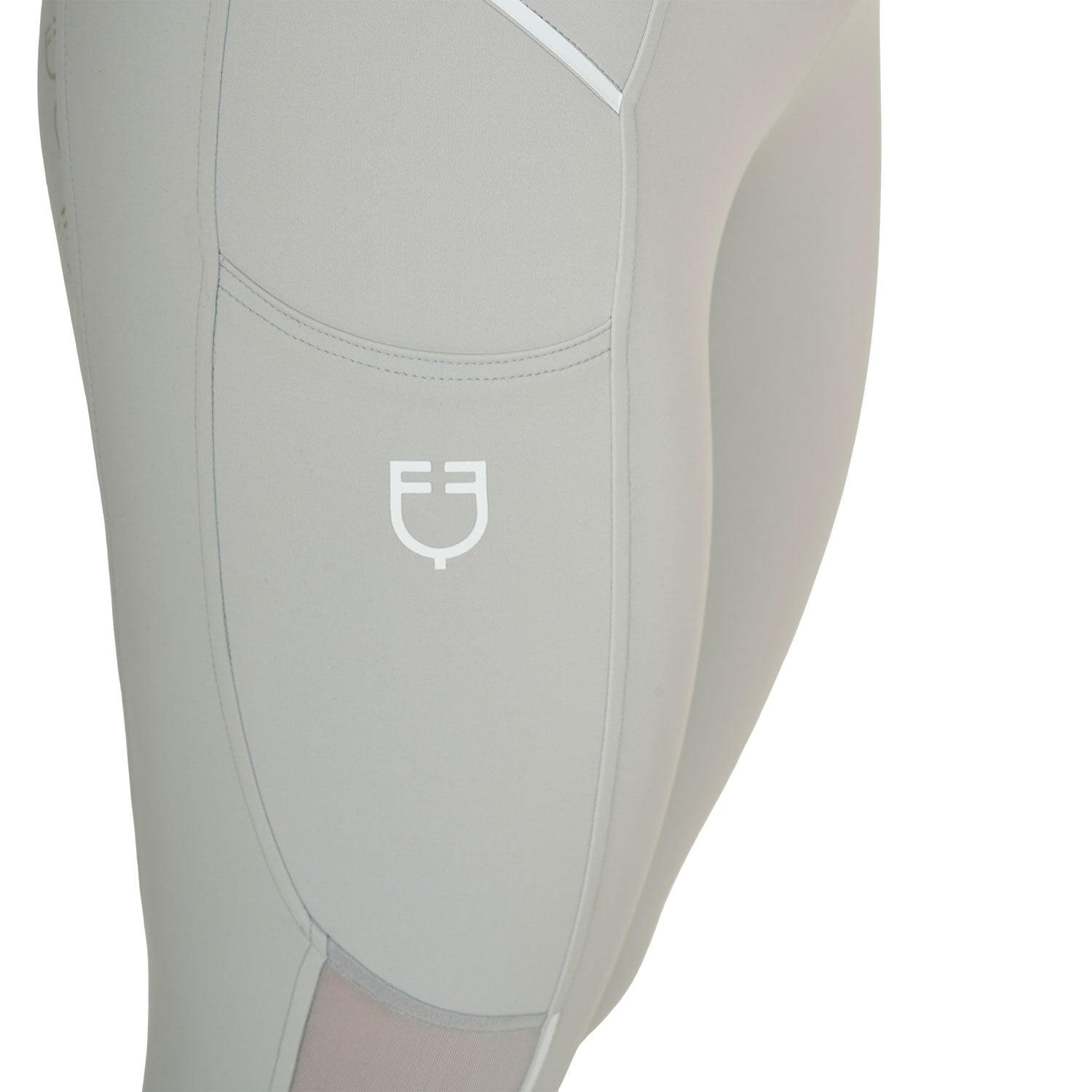 Equestro Leggings Donna Slim Fit Inserti Micro Mesh