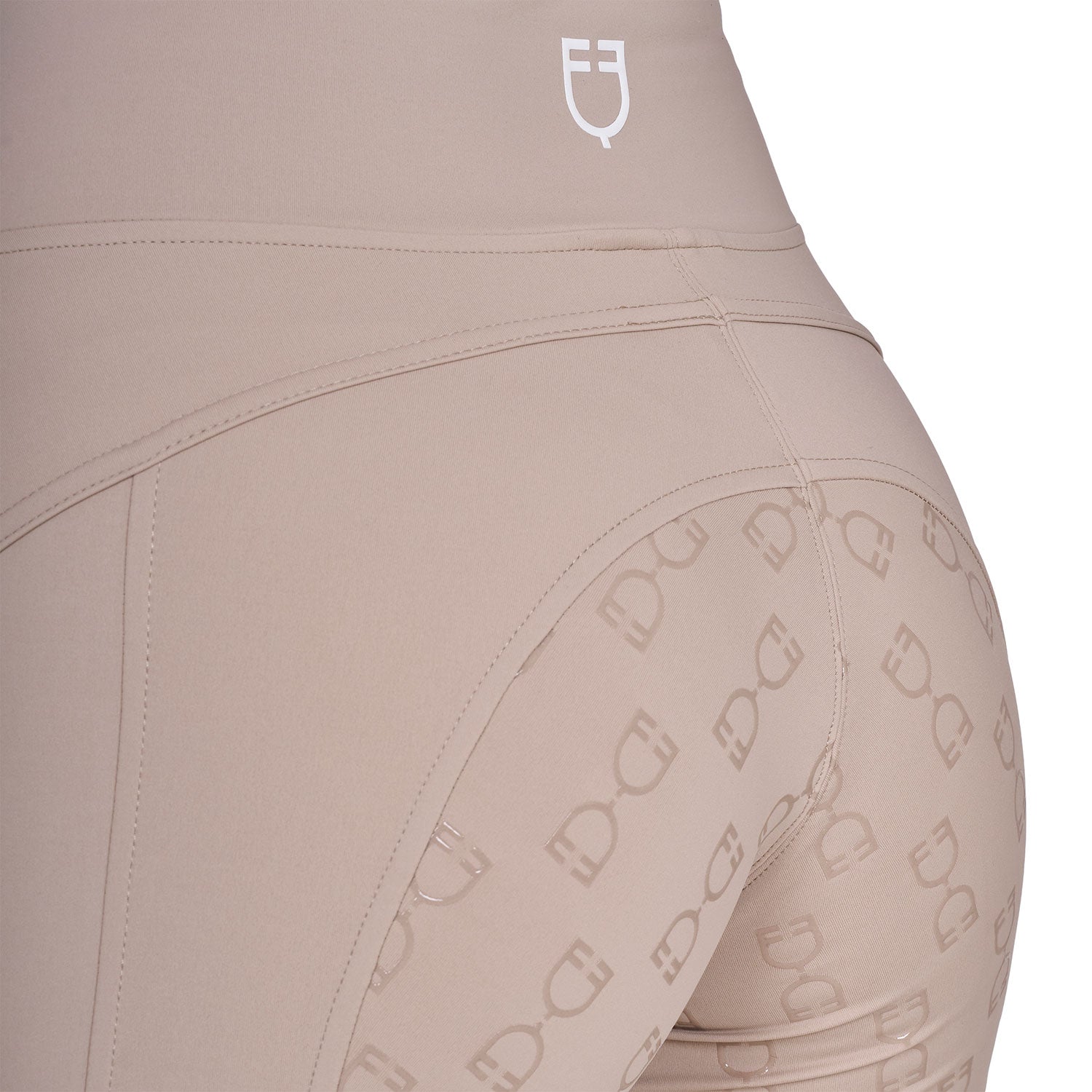 Equestro Leggings Donna Slim Fit Inserti Micro Mesh