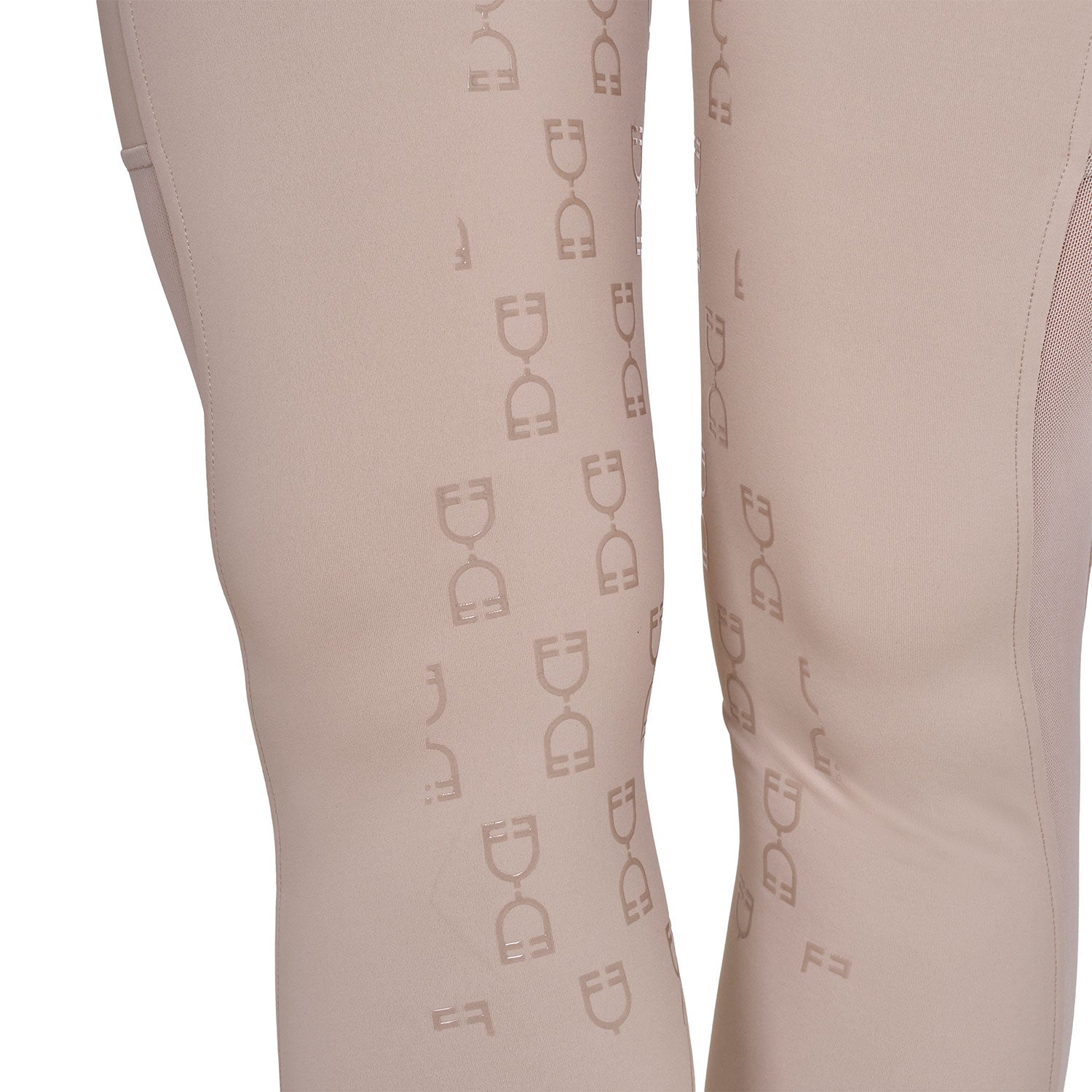 Equestro Leggings Donna Slim Fit Inserti Micro Mesh