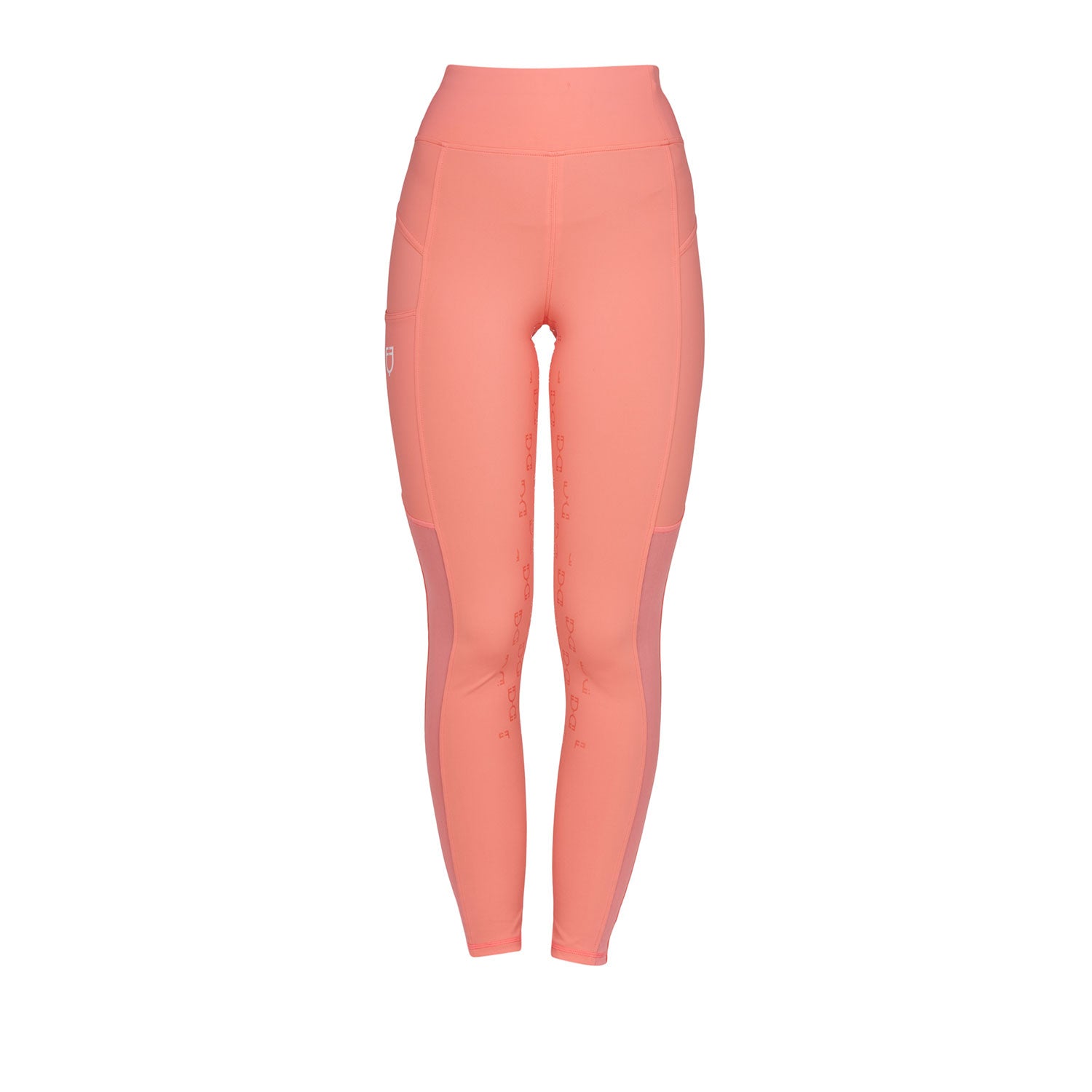 Equestro Leggings Donna Slim Fit Inserti Micro Mesh