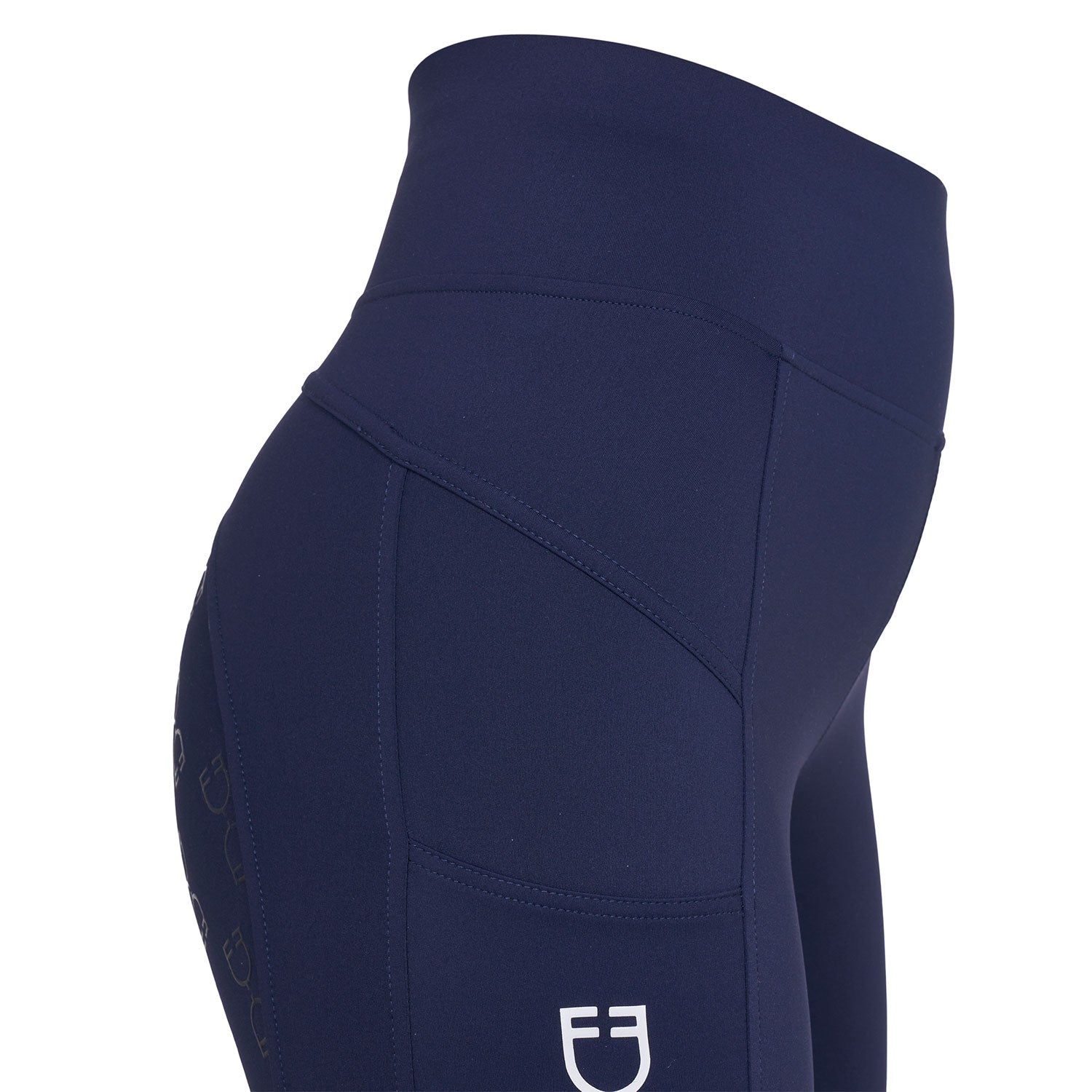 Equestro Leggings Donna Slim Fit Inserti Micro Mesh