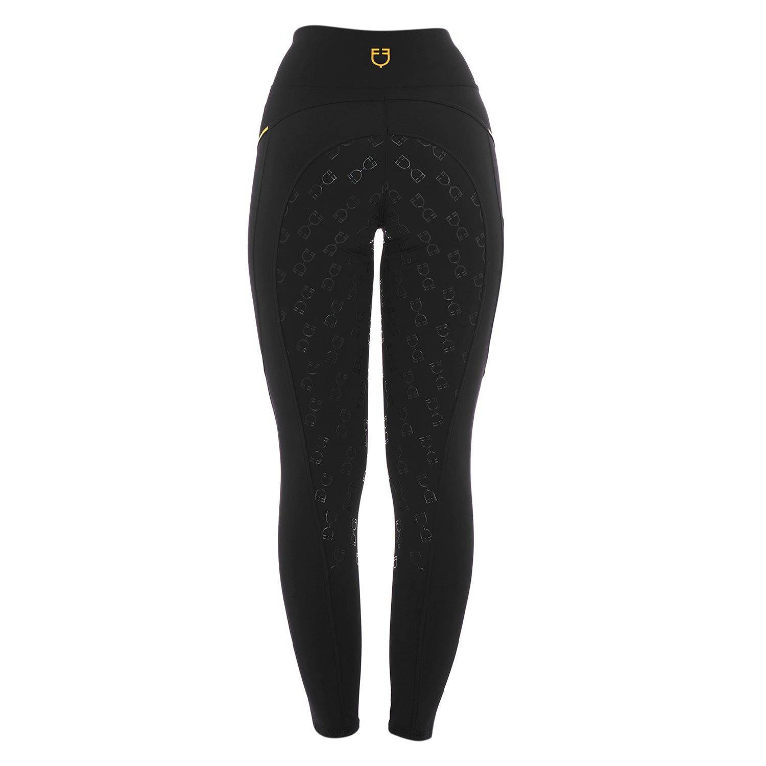 Equestro Leggings Donna Slim Fit Inserti Micro Mesh