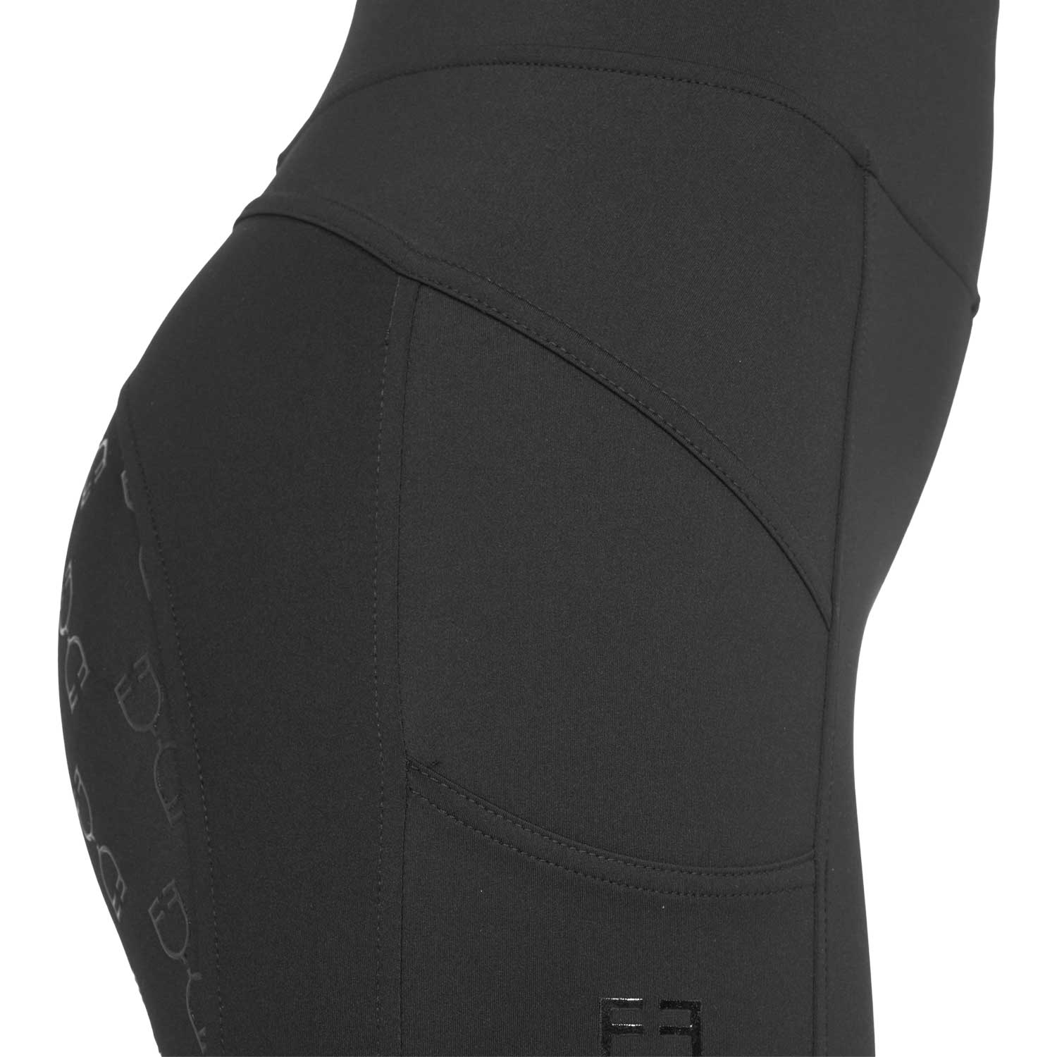 Equestro Leggings Donna Slim Fit Inserti Micro Mesh
