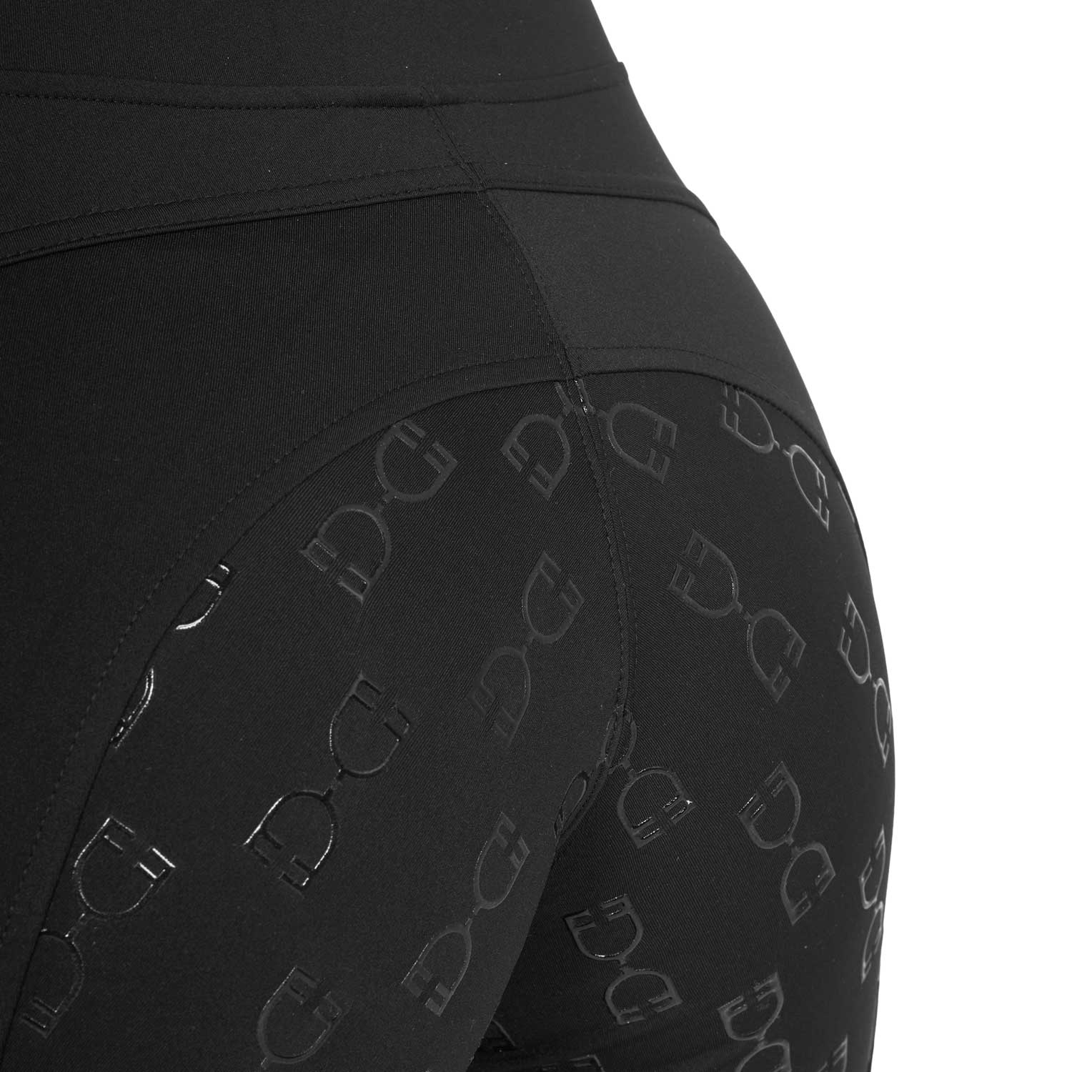 Equestro Leggings Donna Slim Fit Inserti Micro Mesh