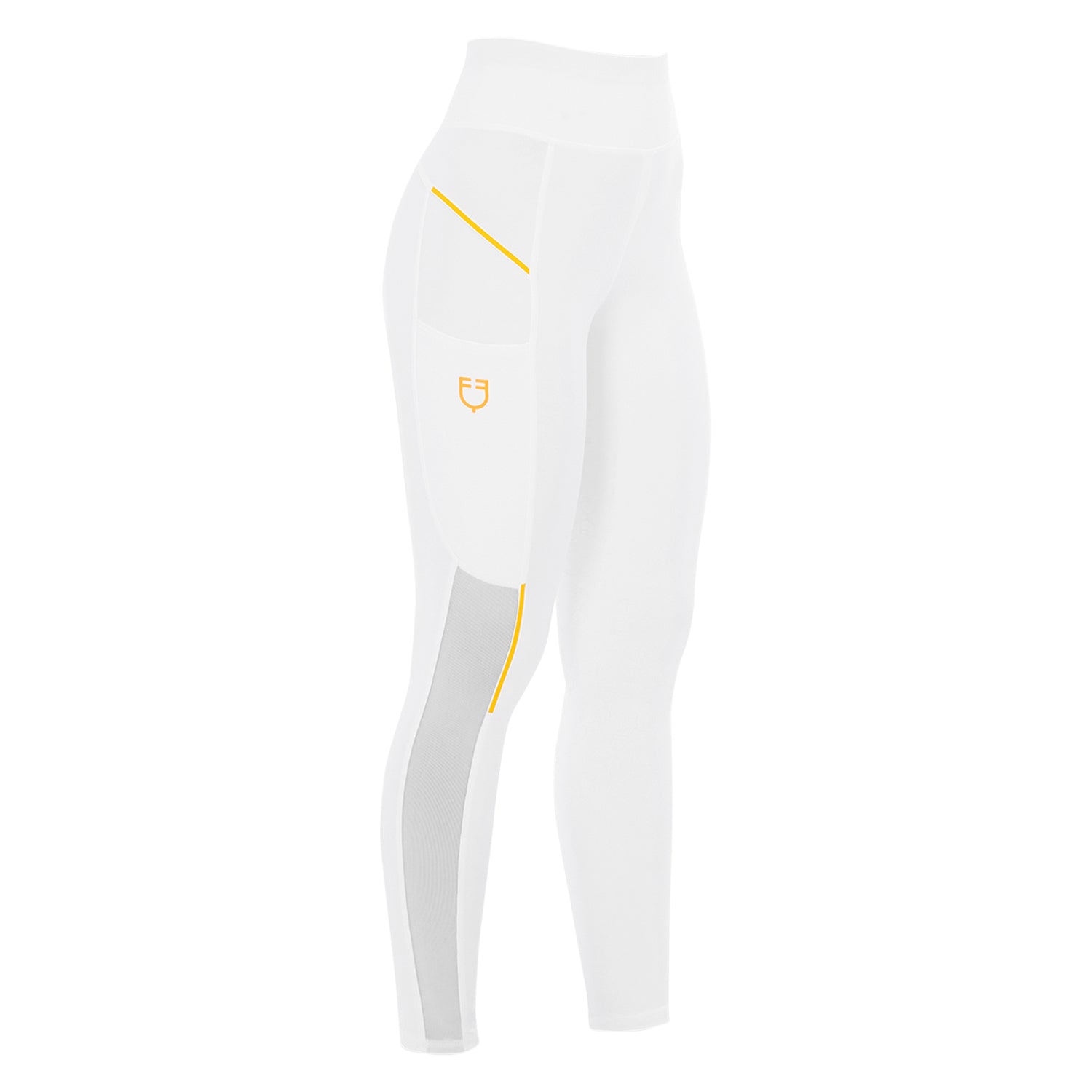 Equestro Leggings Donna Slim Fit Inserti Micro Mesh