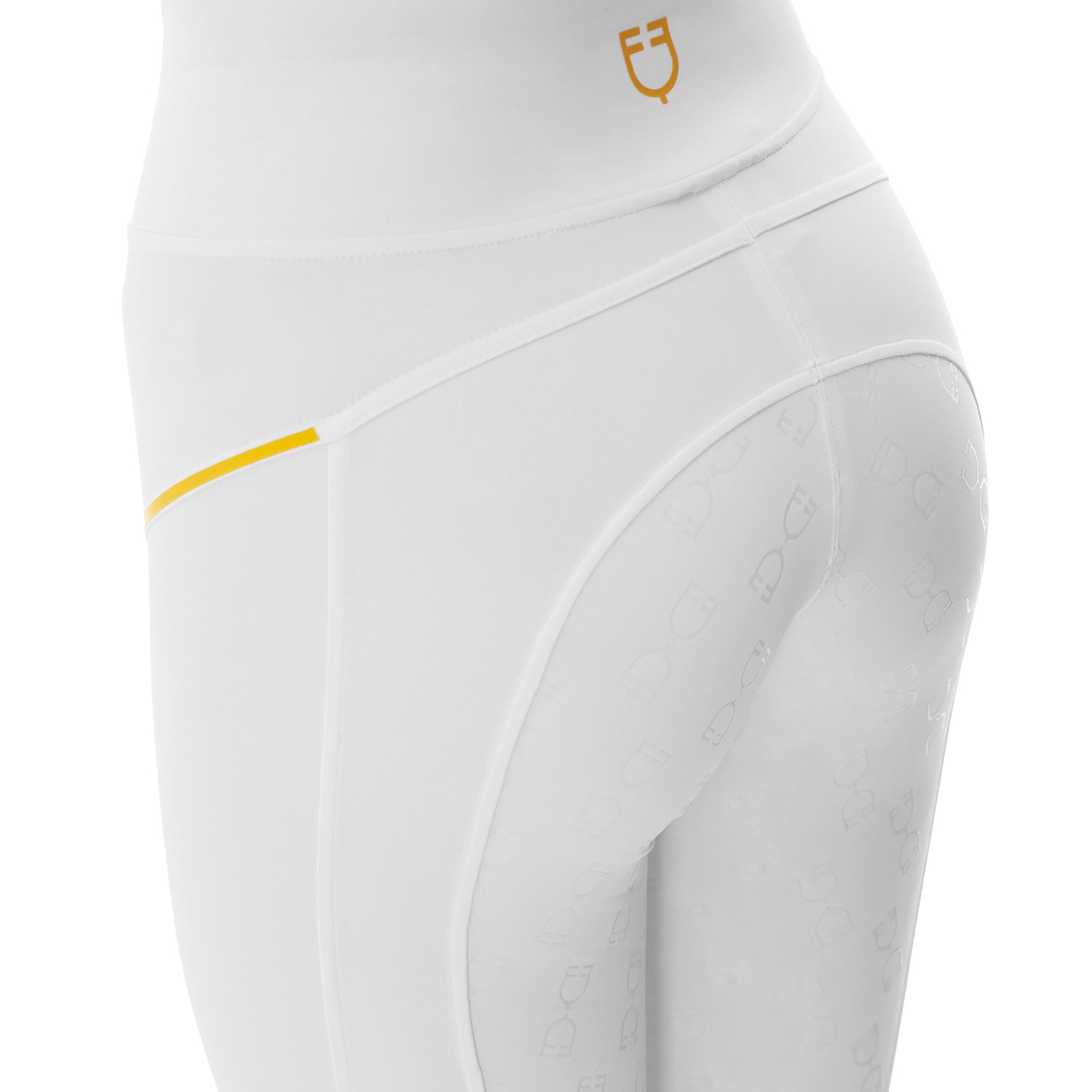 Equestro Leggings Donna Slim Fit Inserti Micro Mesh
