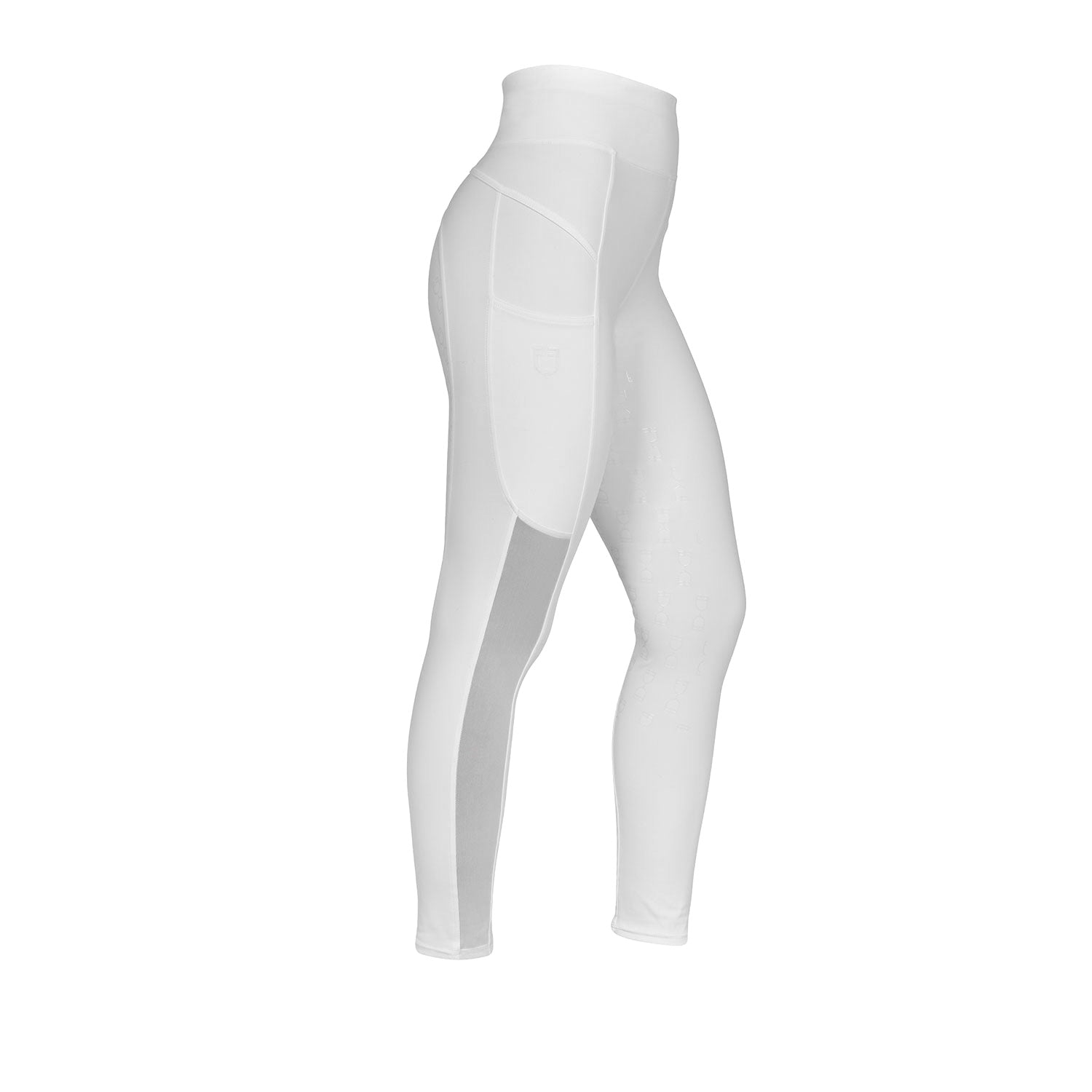 Equestro Leggings Donna Slim Fit Inserti Micro Mesh