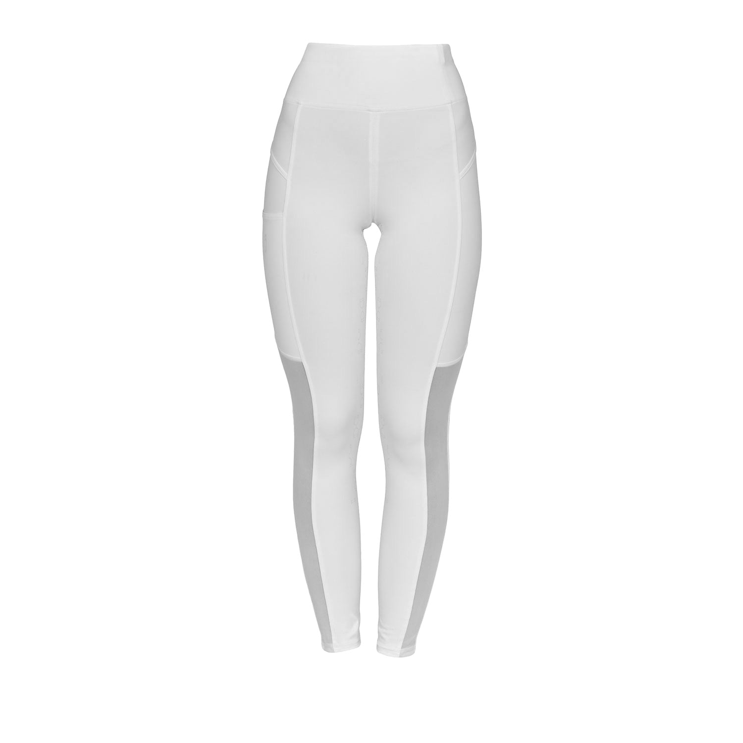 Equestro Leggings Donna Slim Fit Inserti Micro Mesh
