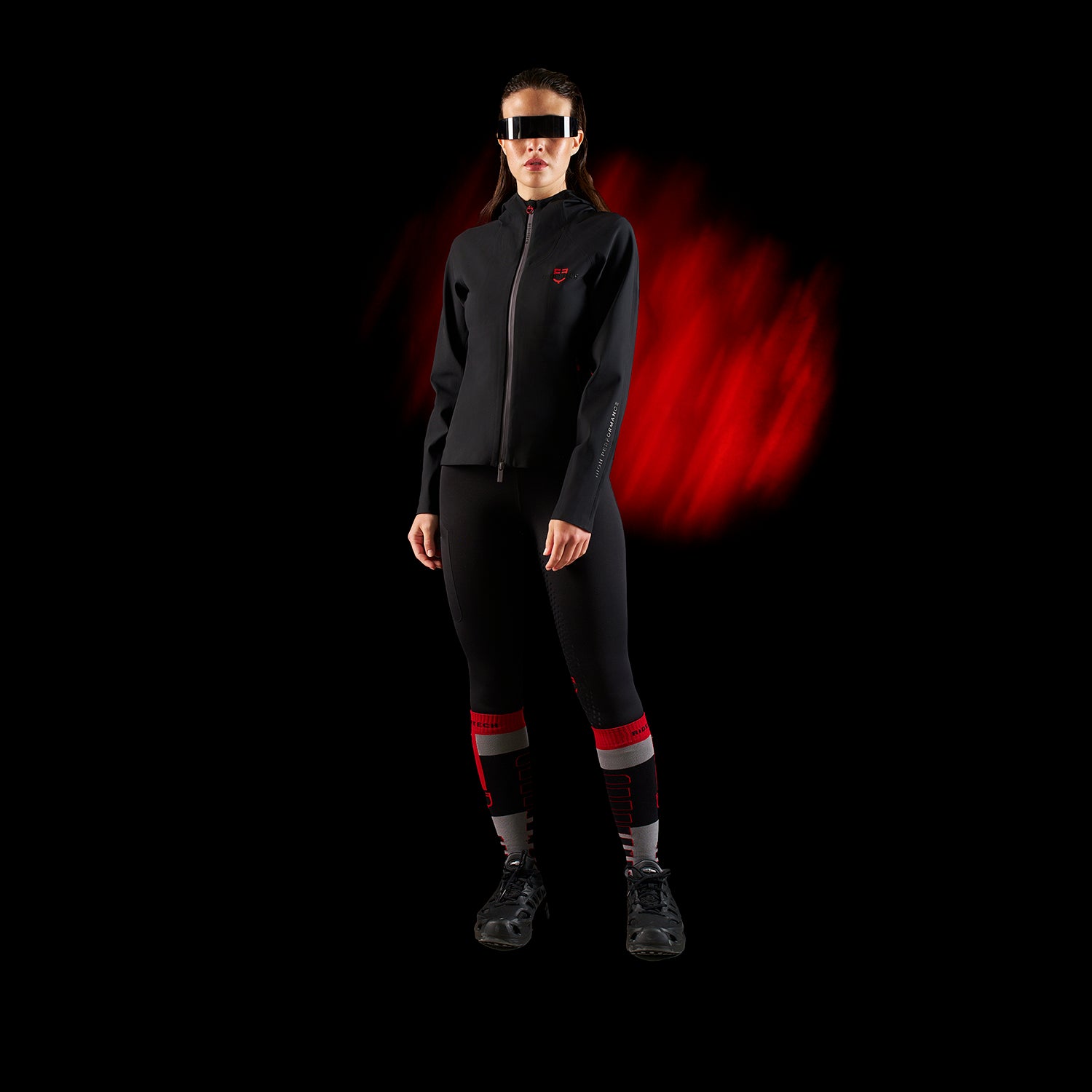 Felpa Tecnica donna Equestro Ridertechnology con cappuccio