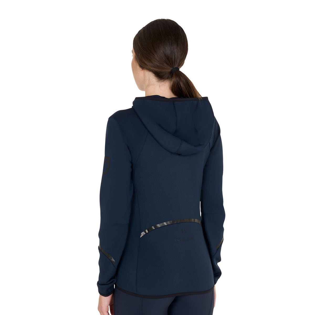 Equestro Felpa Tecnica da Donna in Jersey con Zip
