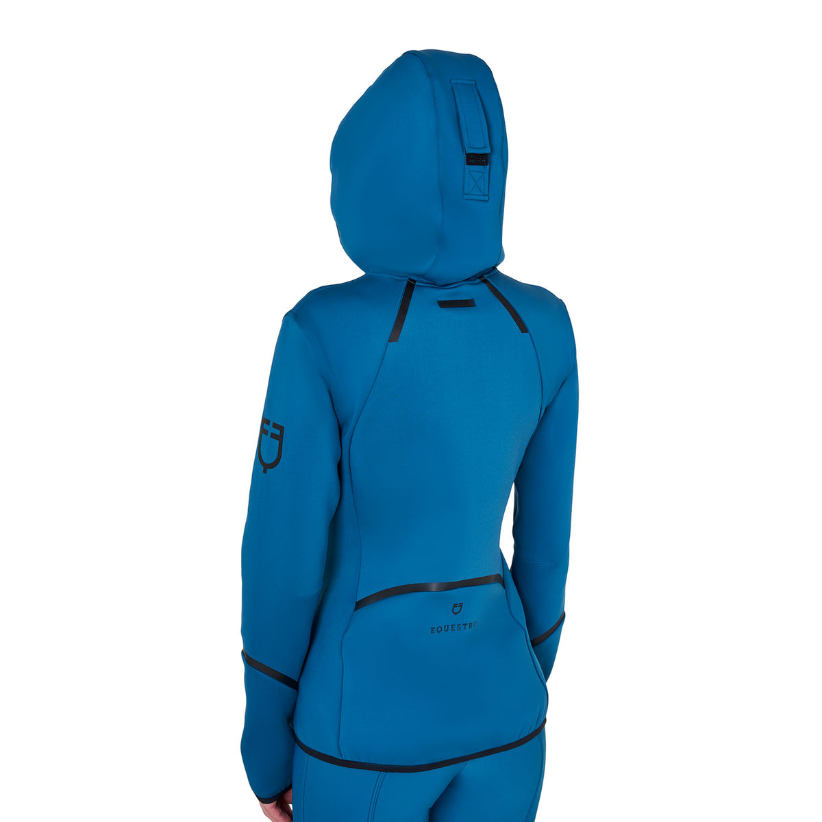 Equestro Felpa Tecnica da Donna in Jersey con Zip