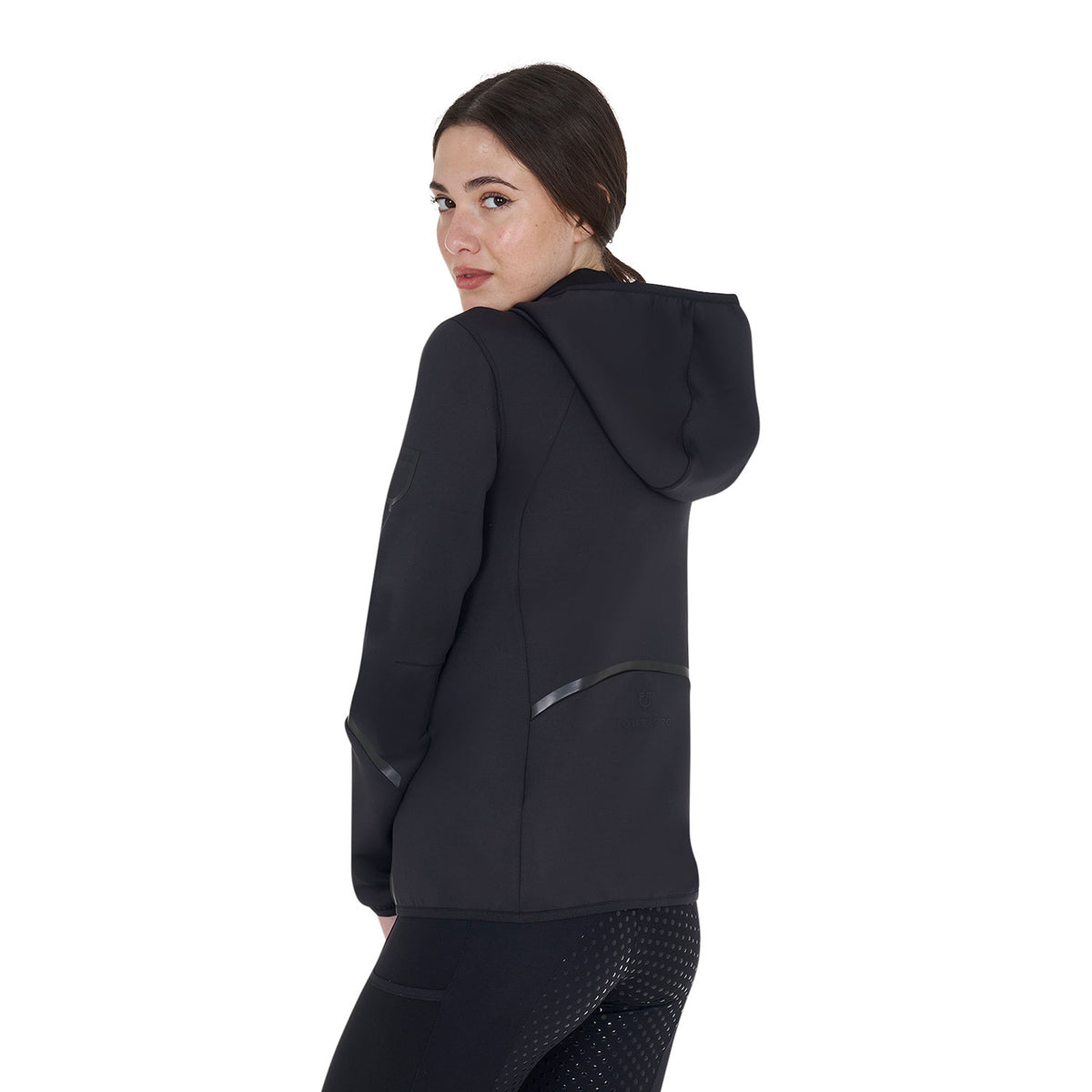 Equestro Felpa Tecnica da Donna in Jersey con Zip