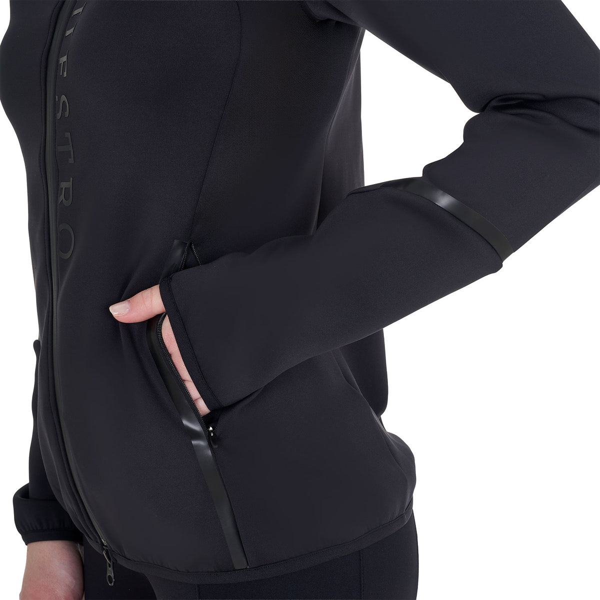 Equestro Felpa Tecnica da Donna in Jersey con Zip