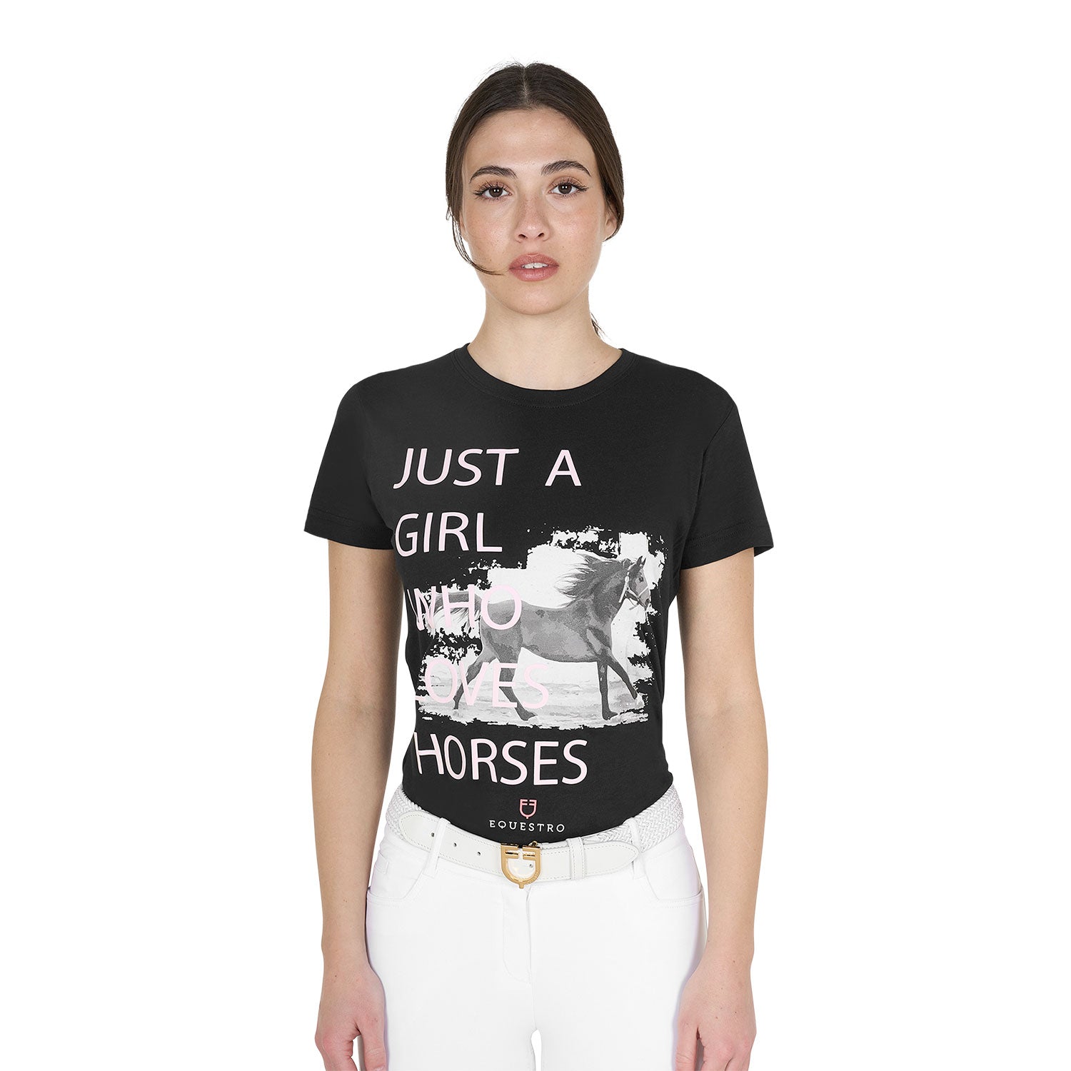 Equestro T Shirt da Donna in Cotone Horse Lover