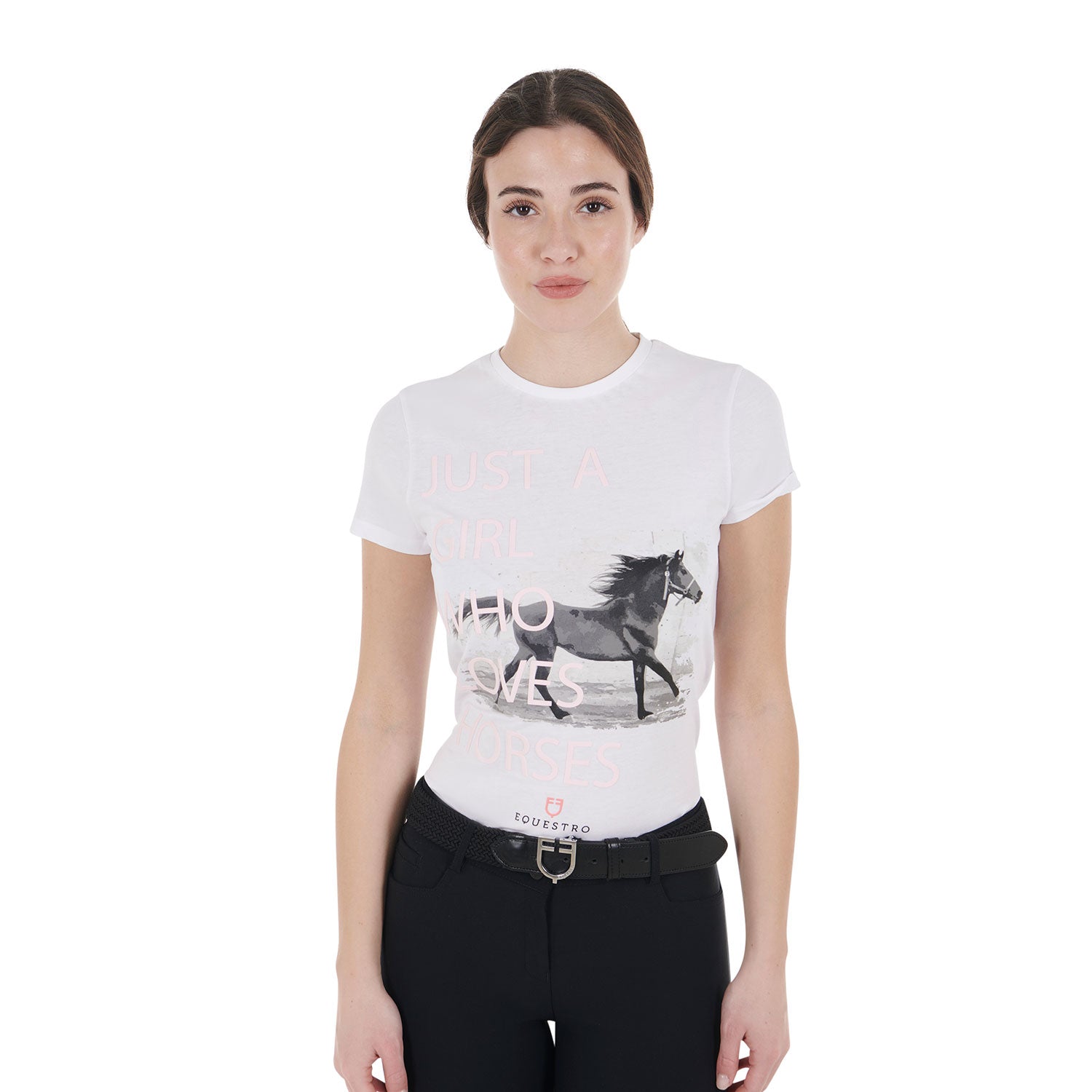 Equestro T Shirt da Donna in Cotone Horse Lover