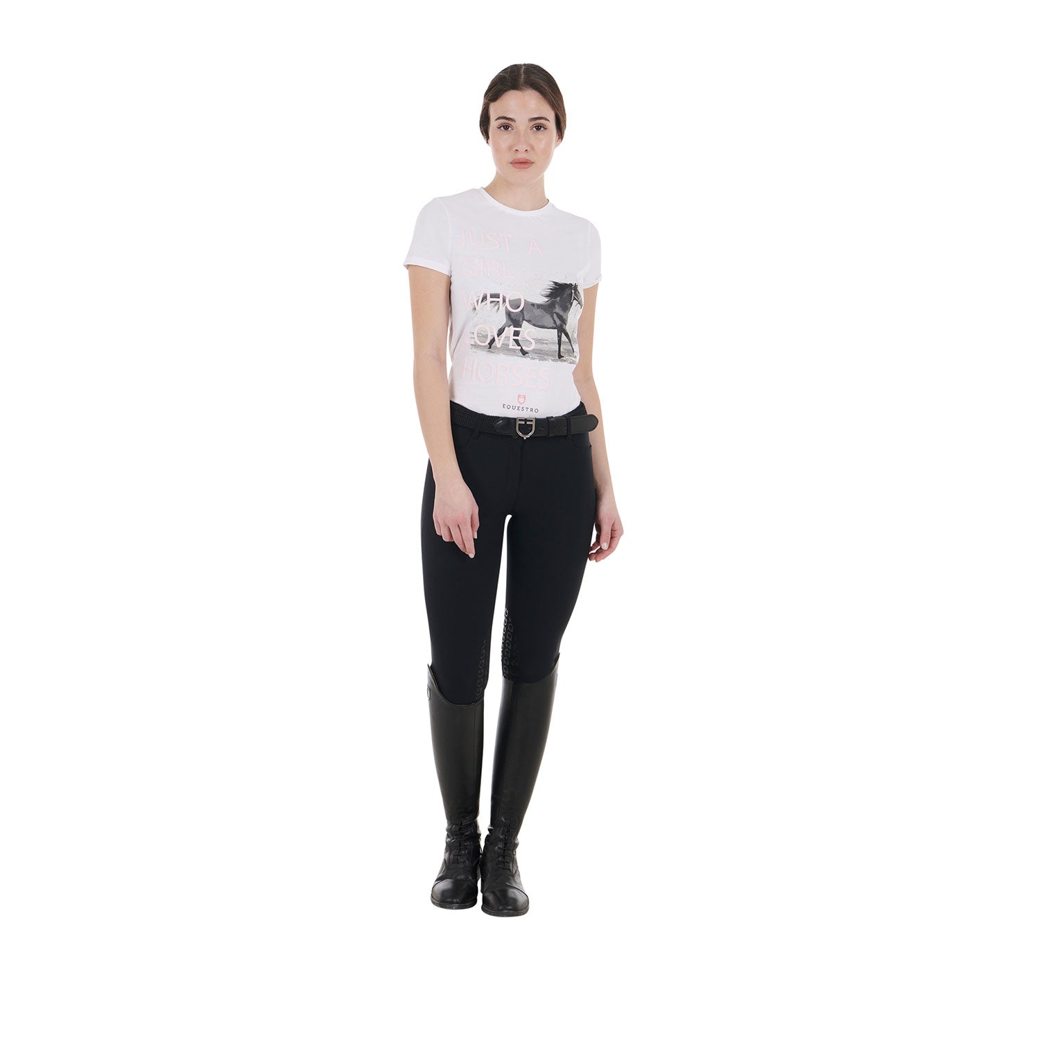 Equestro T Shirt da Donna in Cotone Horse Lover