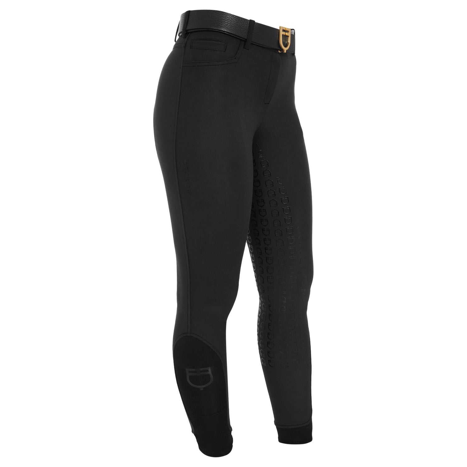Equestro Pantaloni Donna Full Grip a Vita Alta Foderati