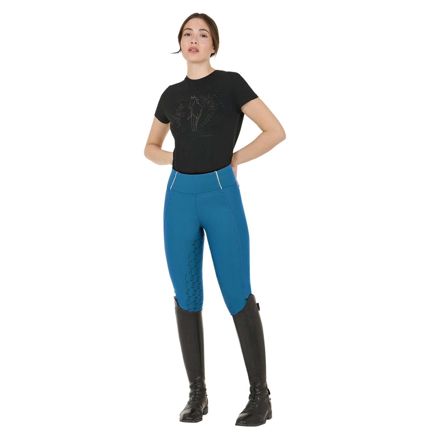 Equestro Leggings da Donna con Fodera in Pile