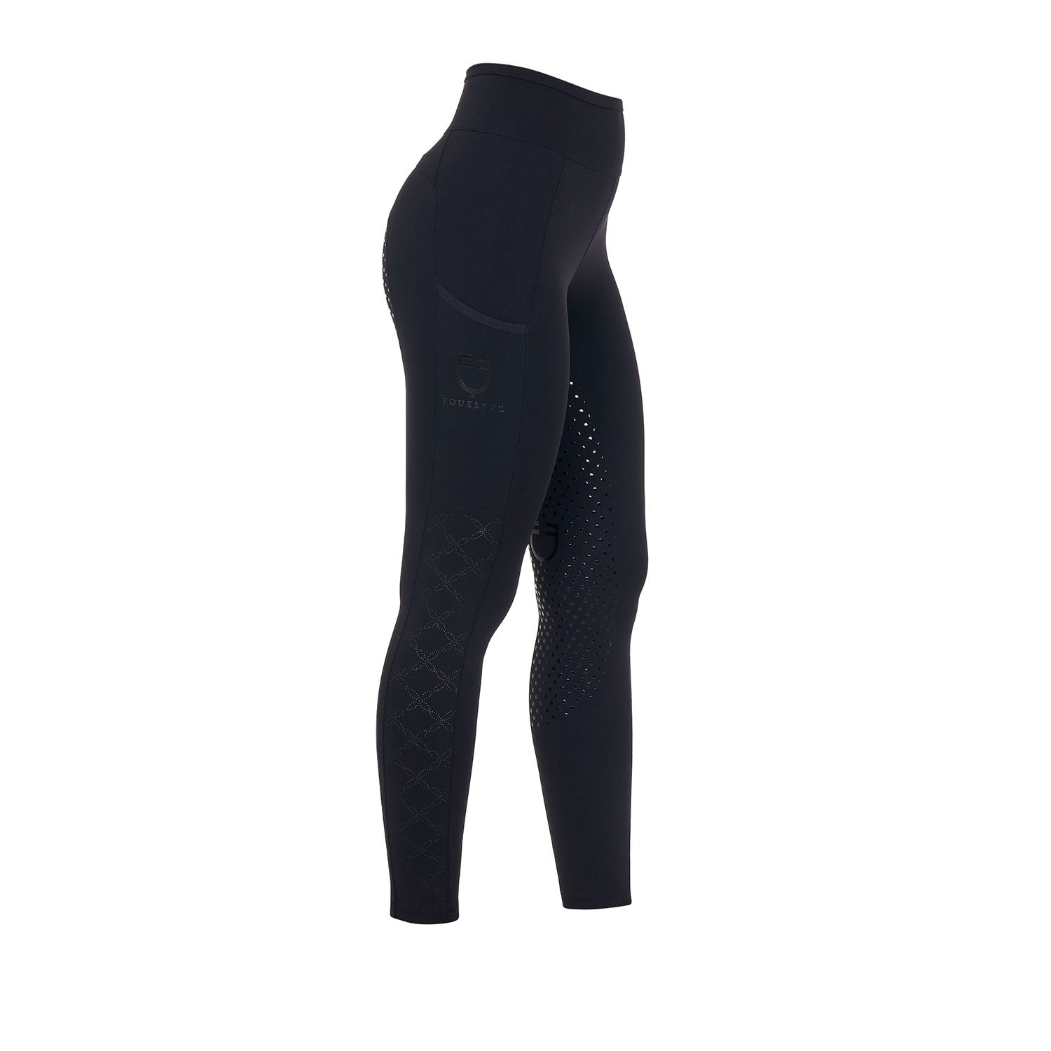 Equestro Leggins Donna con Decorazioni Perforate