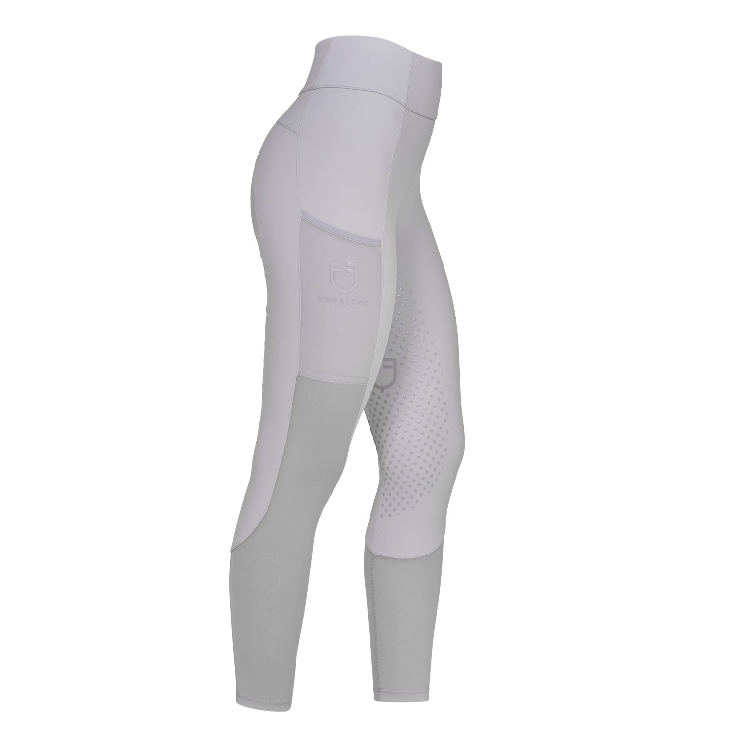 Equestro Leggings Donna Full Grip con Inserti Perforati