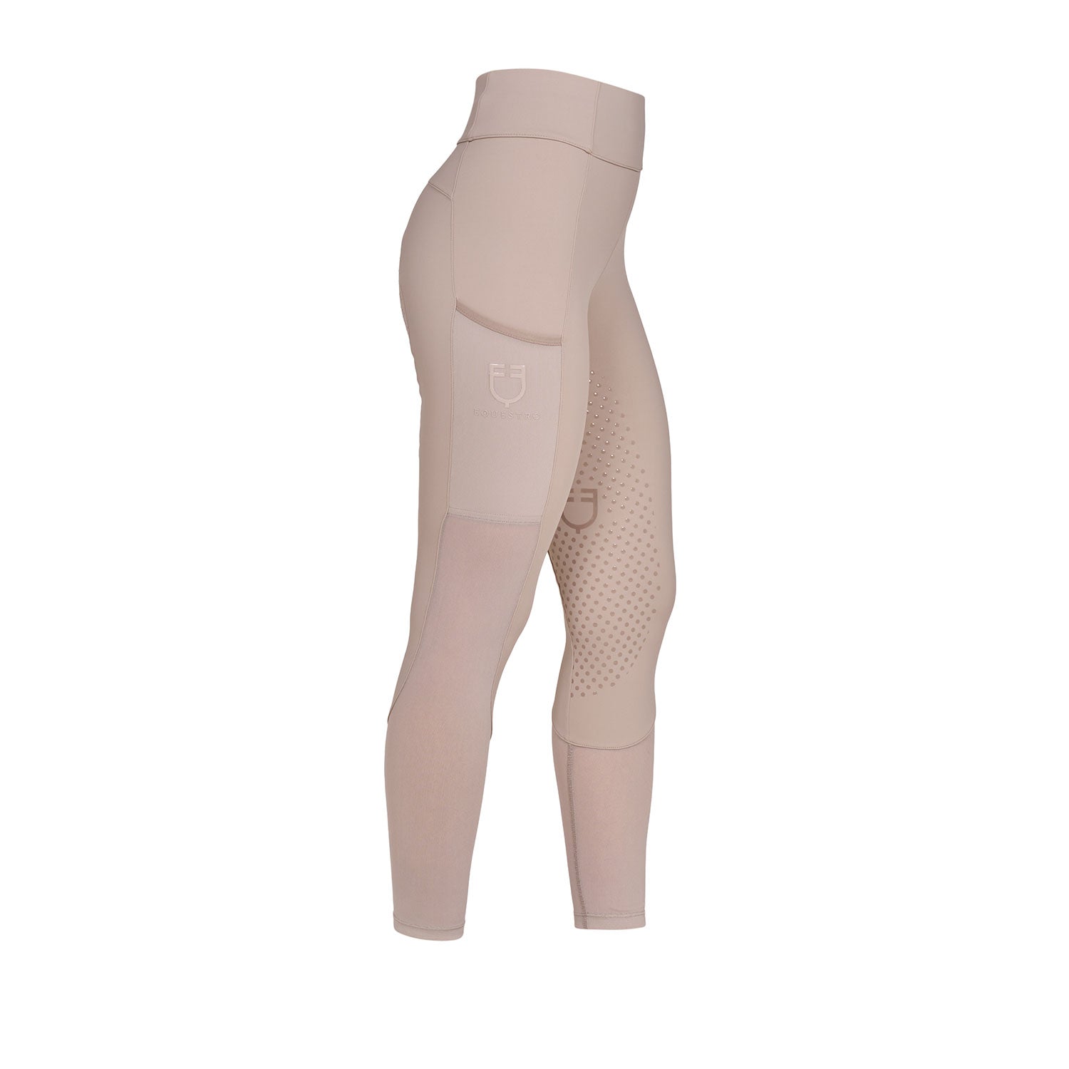 Equestro Leggings Donna Full Grip con Inserti Perforati
