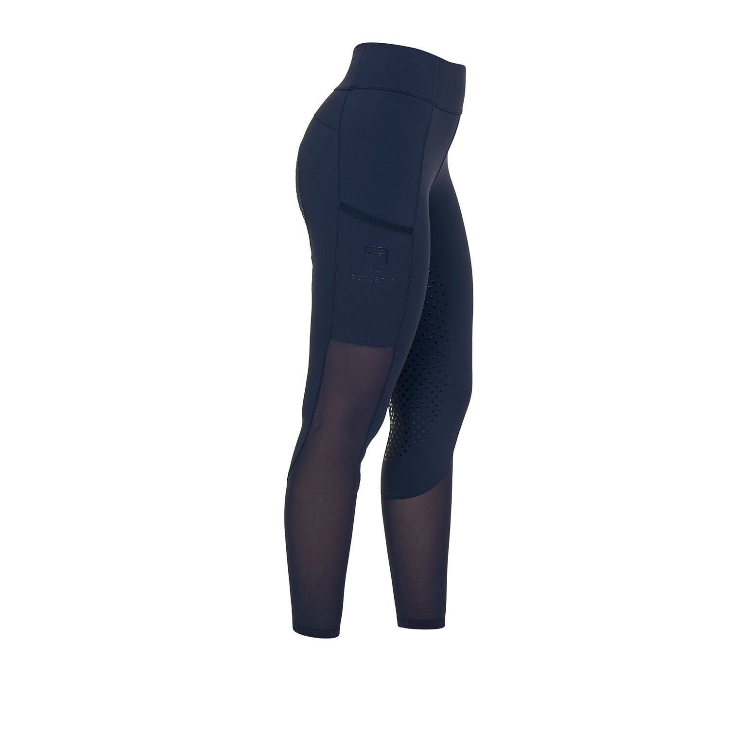 Equestro Leggings Donna Full Grip con Inserti Perforati